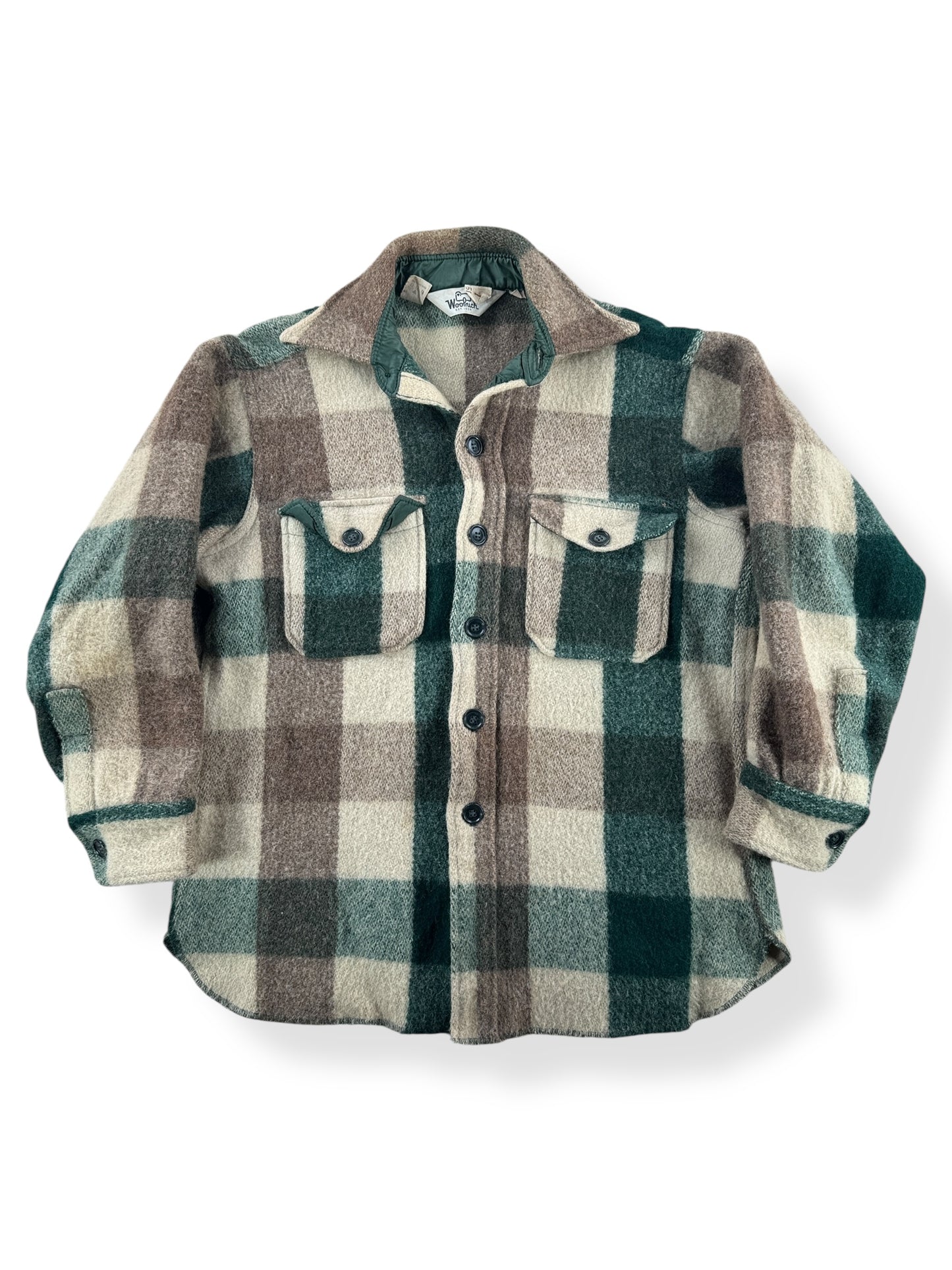 Front of Vintage Woolrich Shirt Jac SZ M