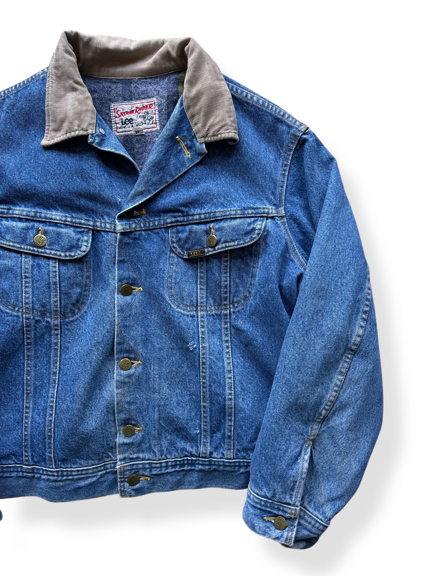 Front Left of Vintage Repro Lee Storm Rider SZ 44