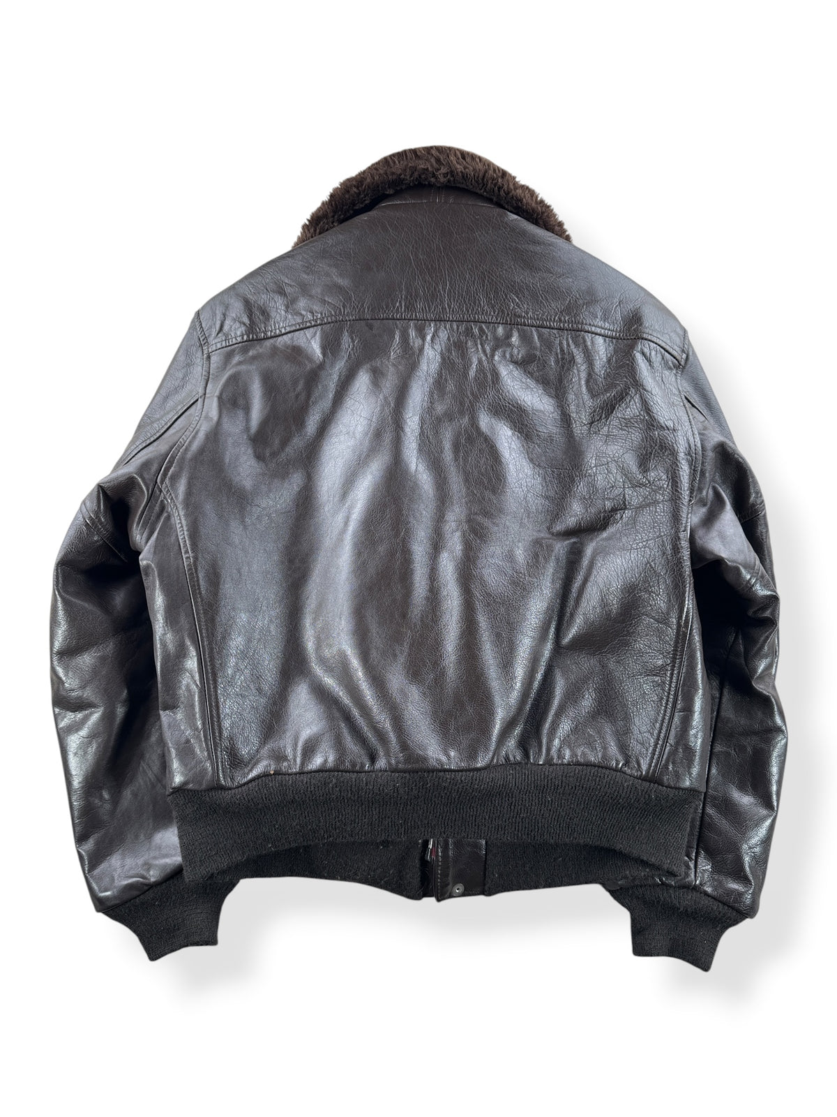 Back of Vintage Golden Fleece G1 Style Leather Bomber Jacket SZ 46