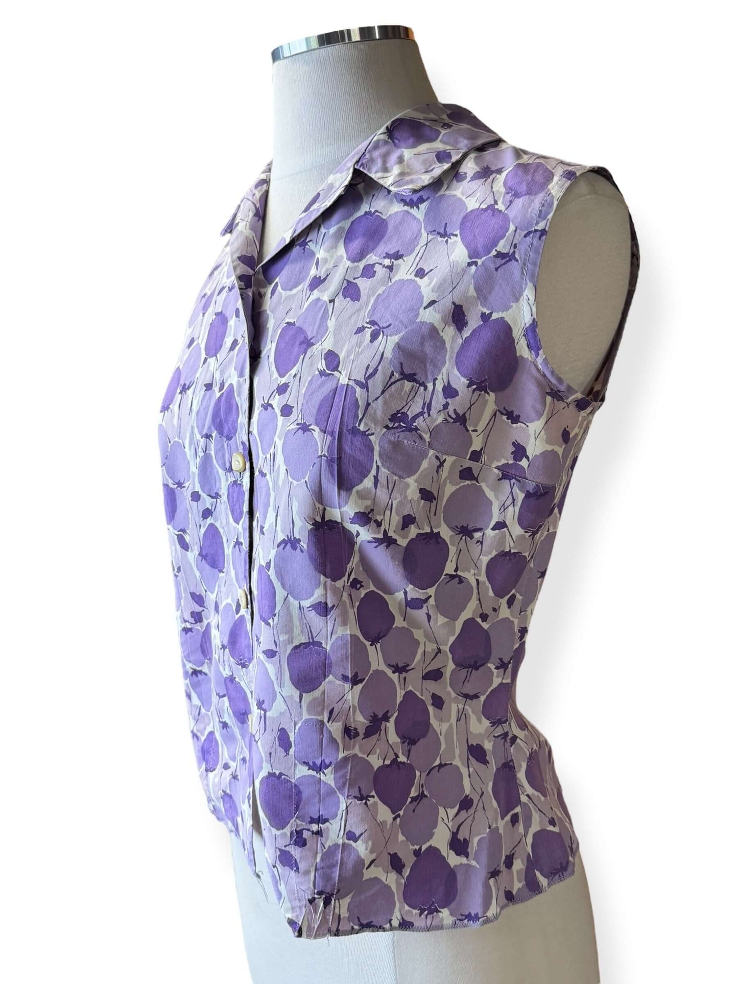 Side view of1950s Purple Strawberry Top M