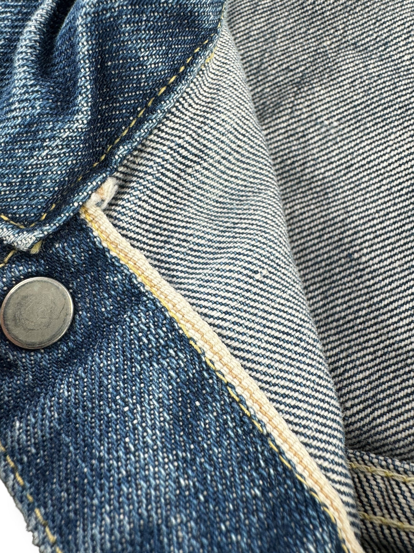 Selvedge on Vintage Foremost Selvedge Denim Jacket SZ M