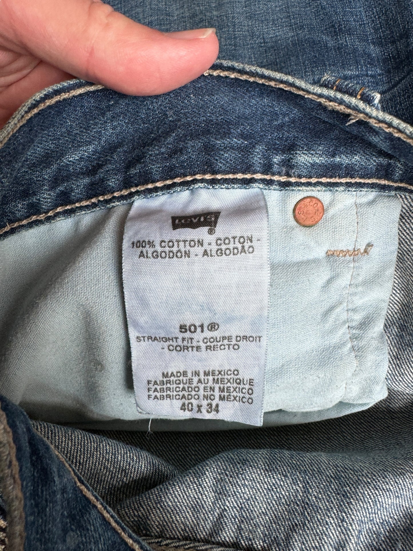 Tag on Modern Levi's Redlines with Incredible Hige W40
