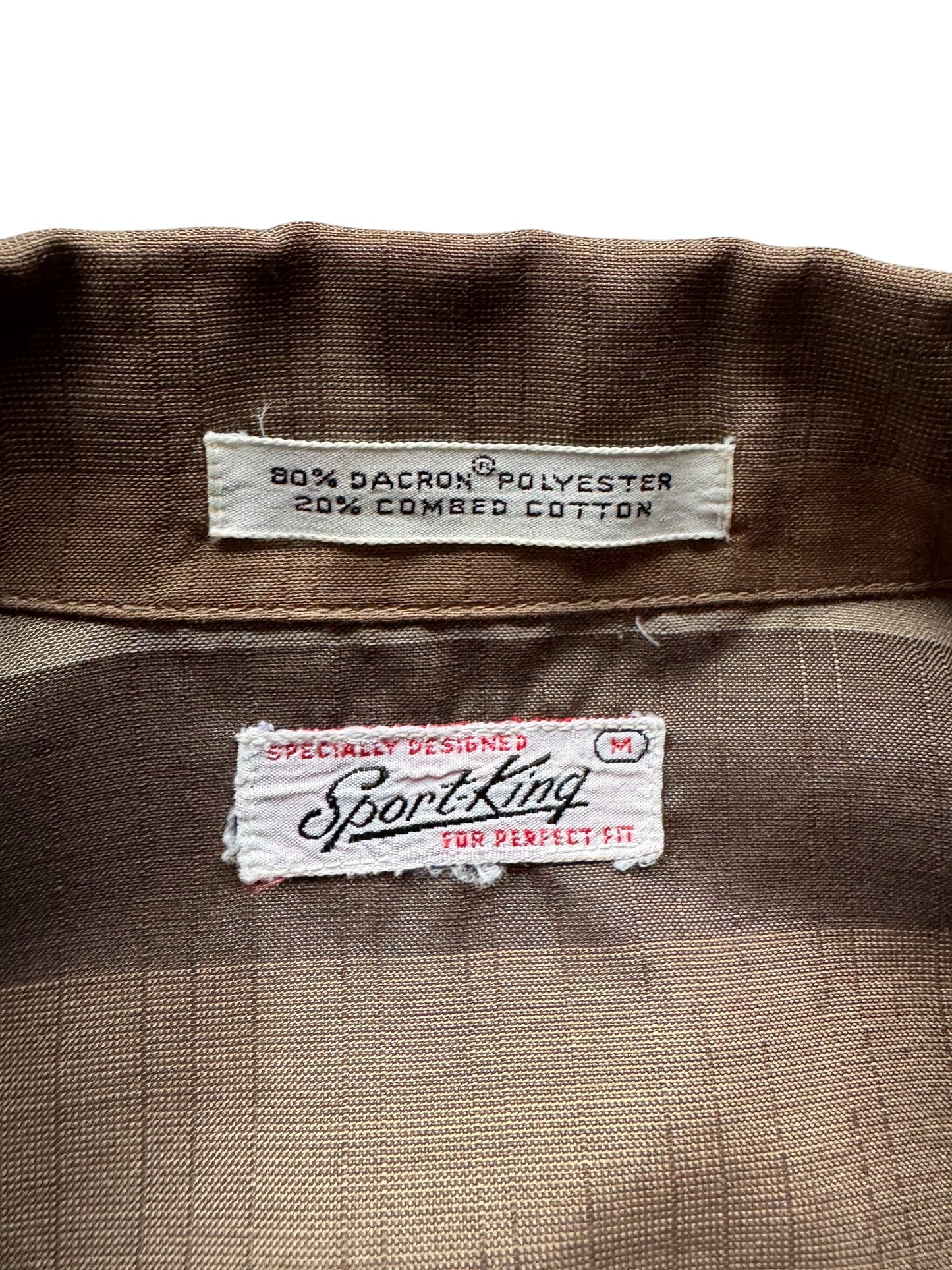 Tag of Vintage Striped Sportking Shirt SZ M