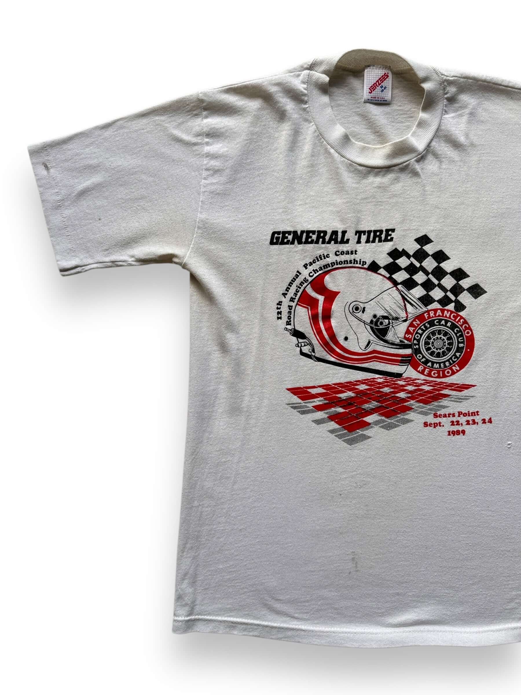 front right of Vintage General Tire Road Racing Tee SZ S