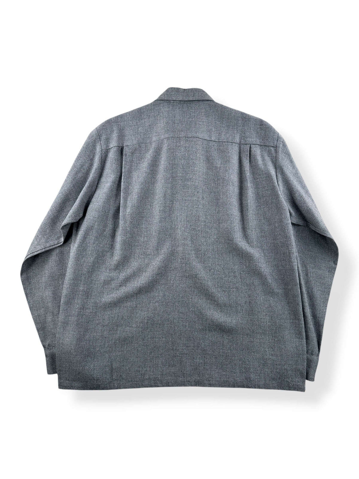 Back of Vintage 1960s Da Vinci Rockabilly Rayon Loop Collar Shirt SZ L