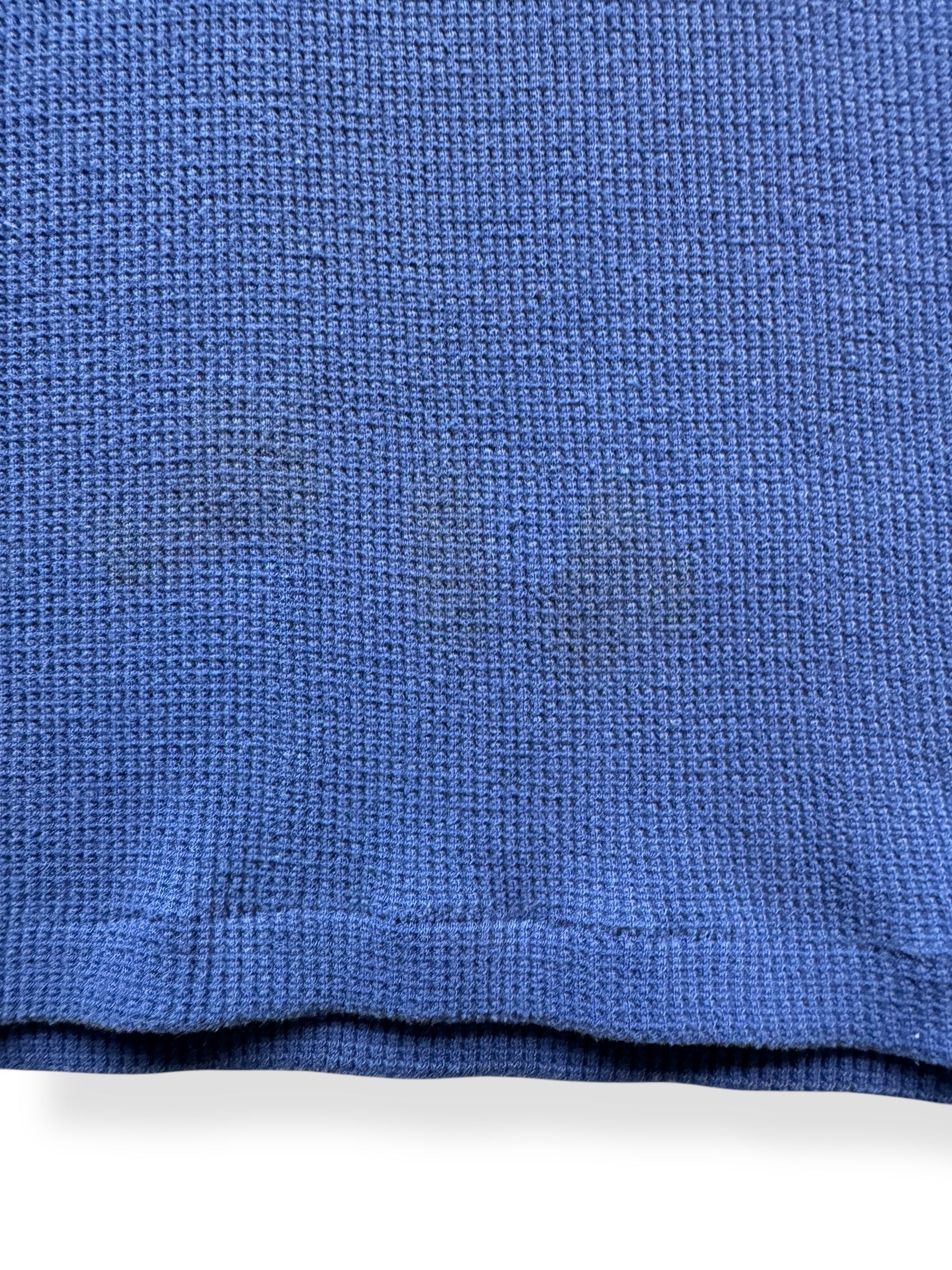 Stains on Vintage Blue Sears Short Sleeve Thermal SZ S