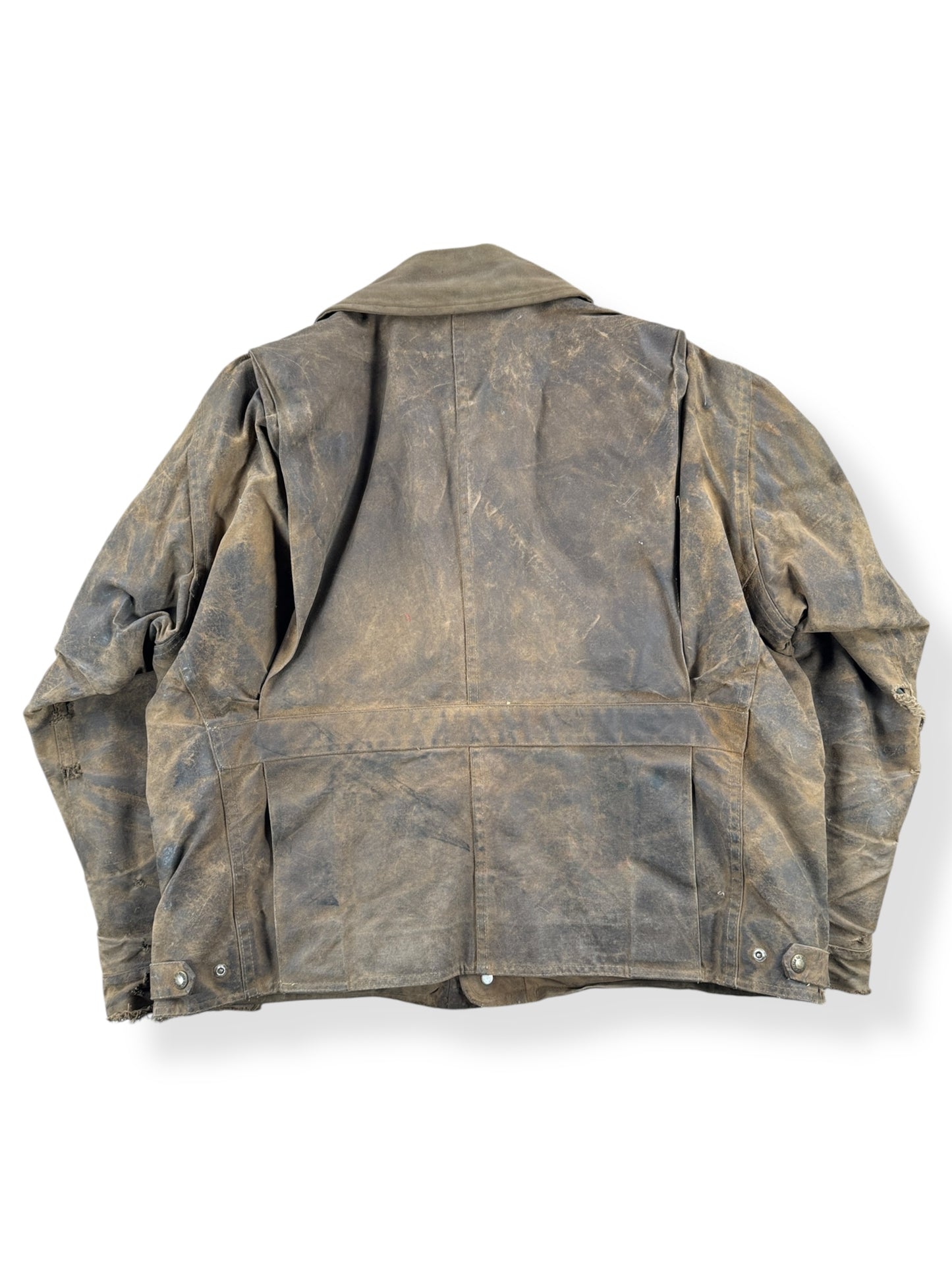 Back of Vintage Filson Style 621 Tin Cloth Field Jacket SZ L