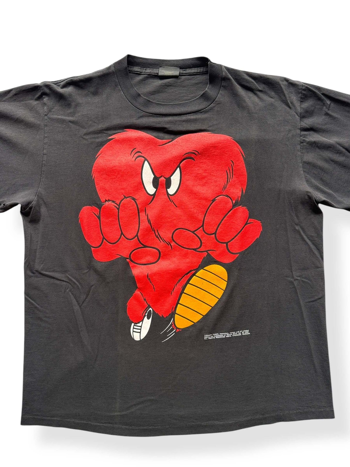 Front Close Up of Vintage Warner Bros Gossamer Looney Tunes Tee SZ XL