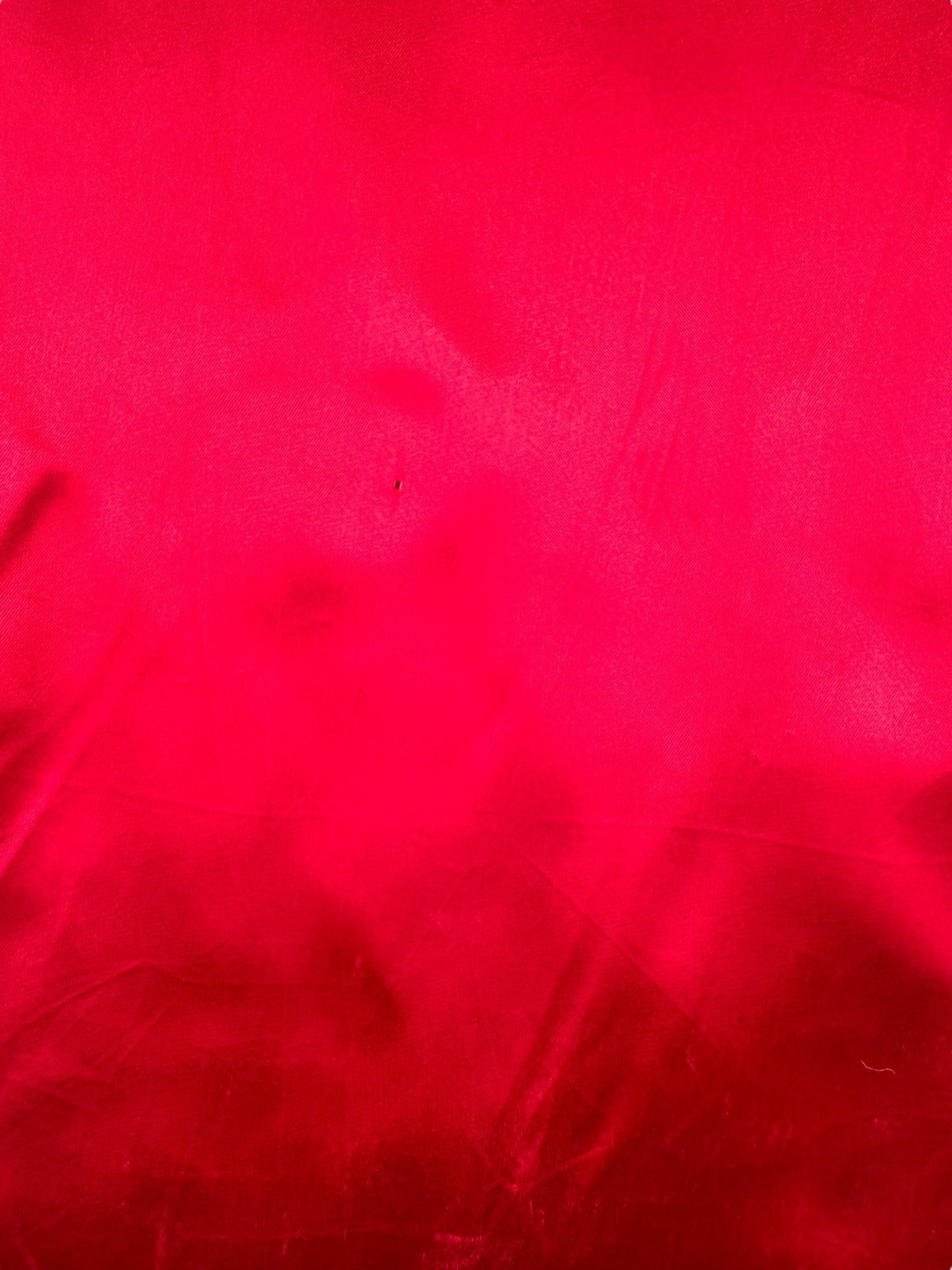 Stains of 1980s Red and Black Satin Western Pearl Snap Shirt XL