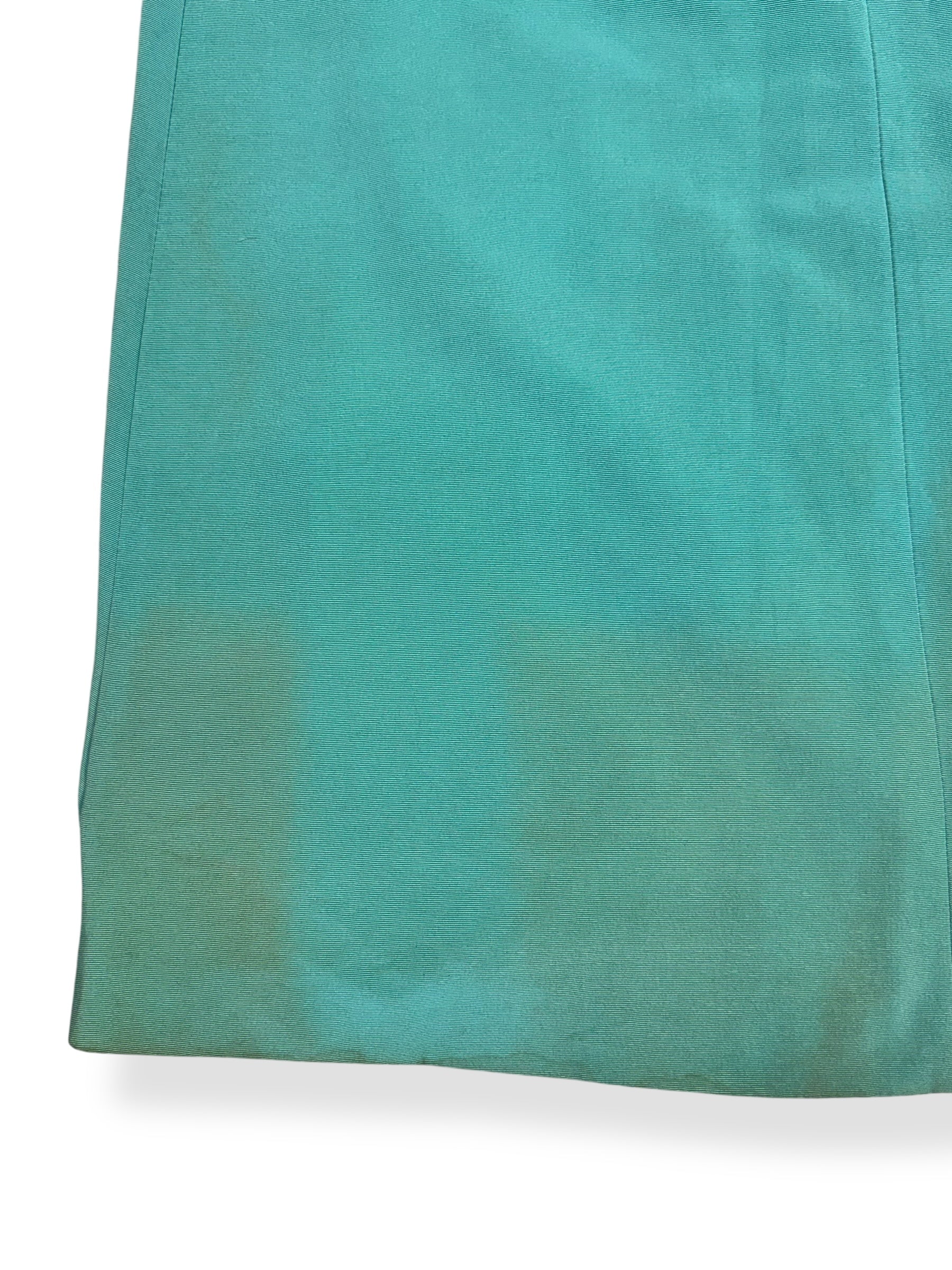 Back left side of 1940s Mint Grosgrain Cocktail Coat L-XL