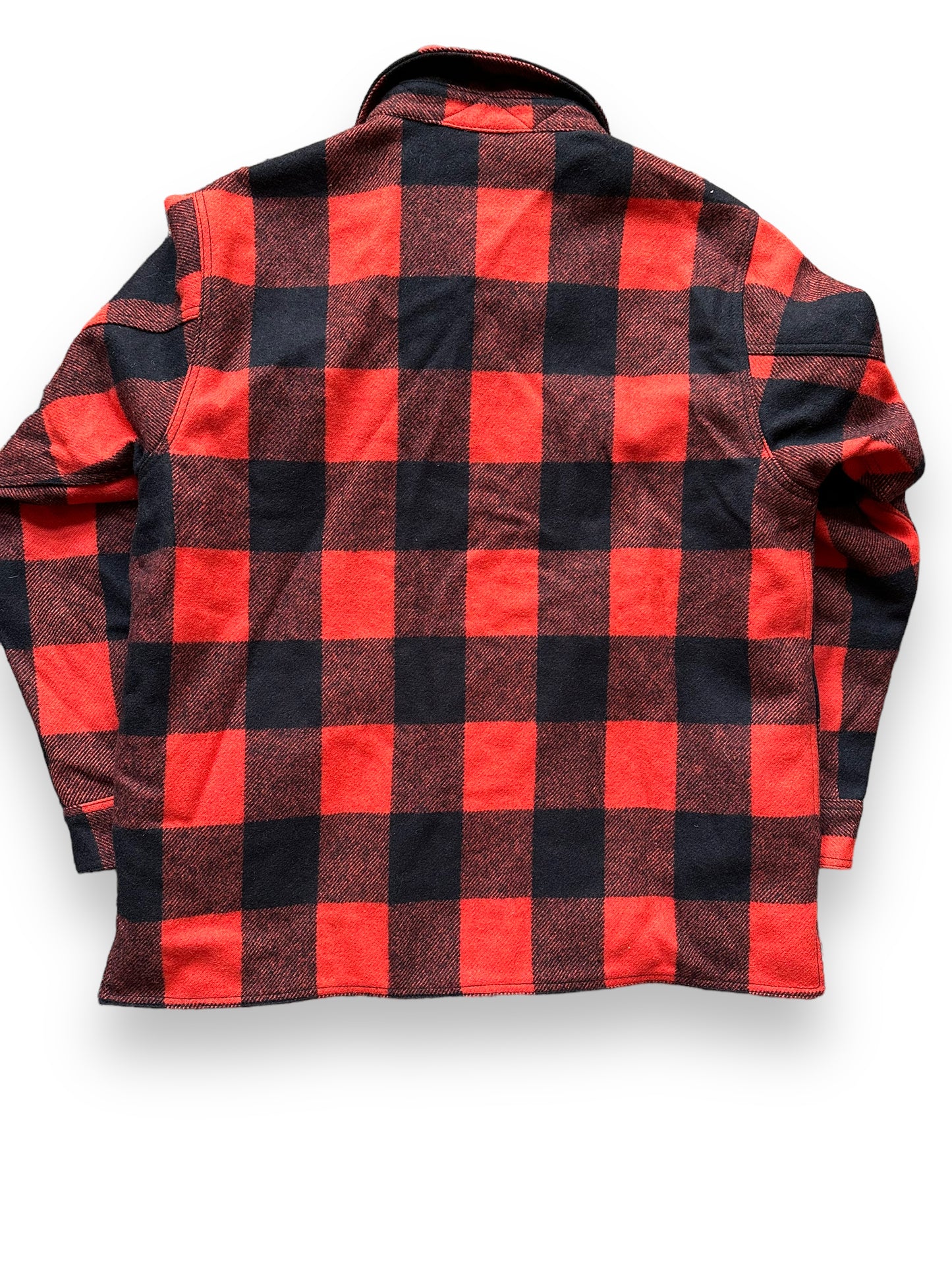 Rear Detail on Filson Black Blaze Mackinaw Lined Jac Shirt SZ M | Barn Owl Vintage Goods | Vintage Filson Workwear Seattle