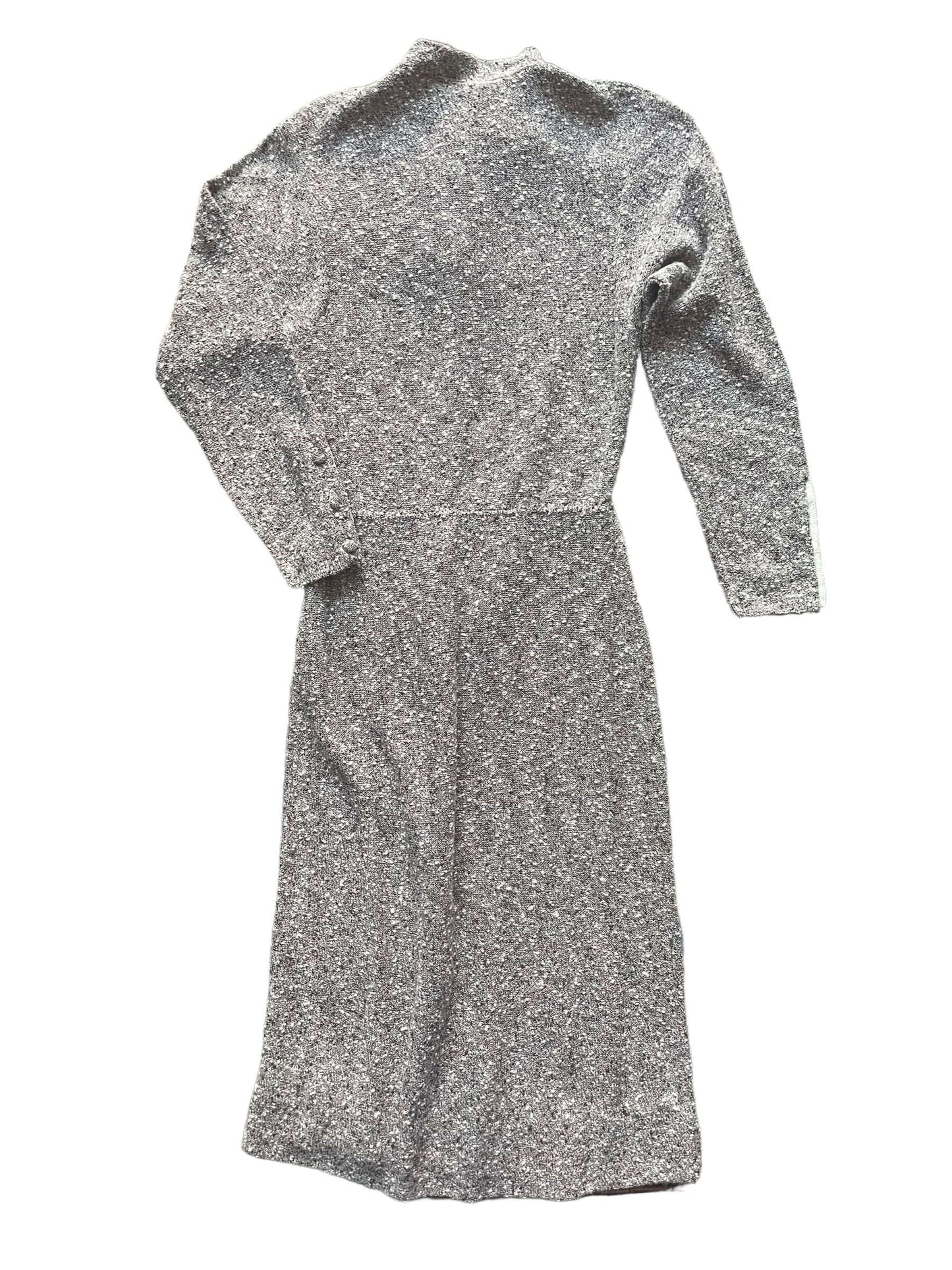 Full back view of Vintage 1940s Knit Dress SZ XS | Seattle True Vintage | Barn Owl Vintage Dresses