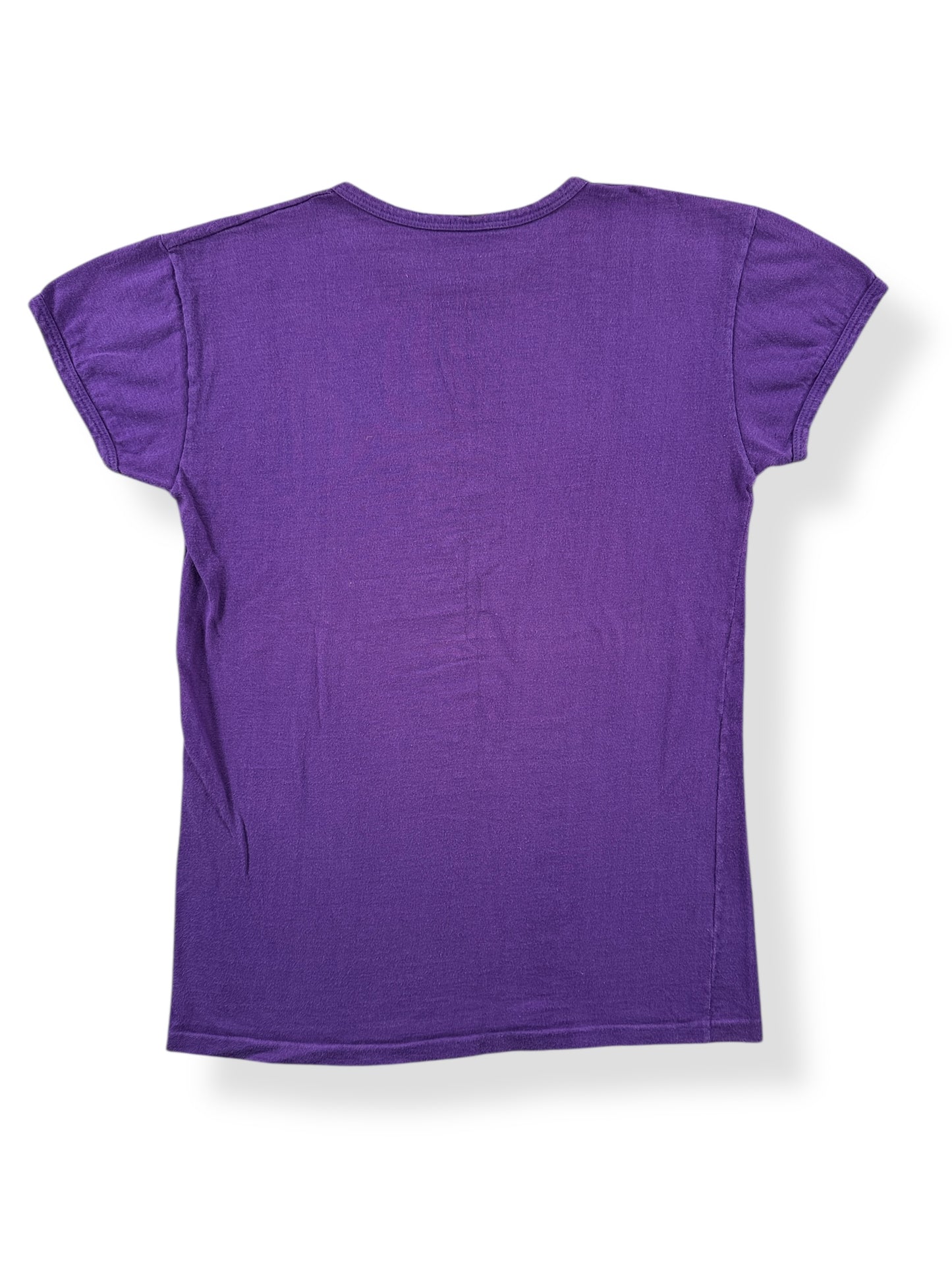 Back of Vintage Flocked Paris Universite Tee SZ M