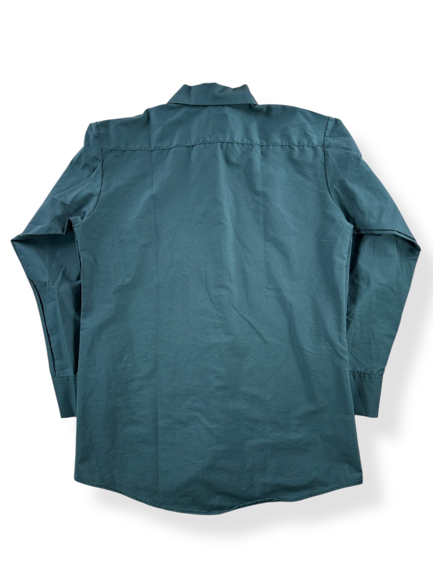 Back of Vintage Green Workwear Shirt SZ M (15-15 1/2)