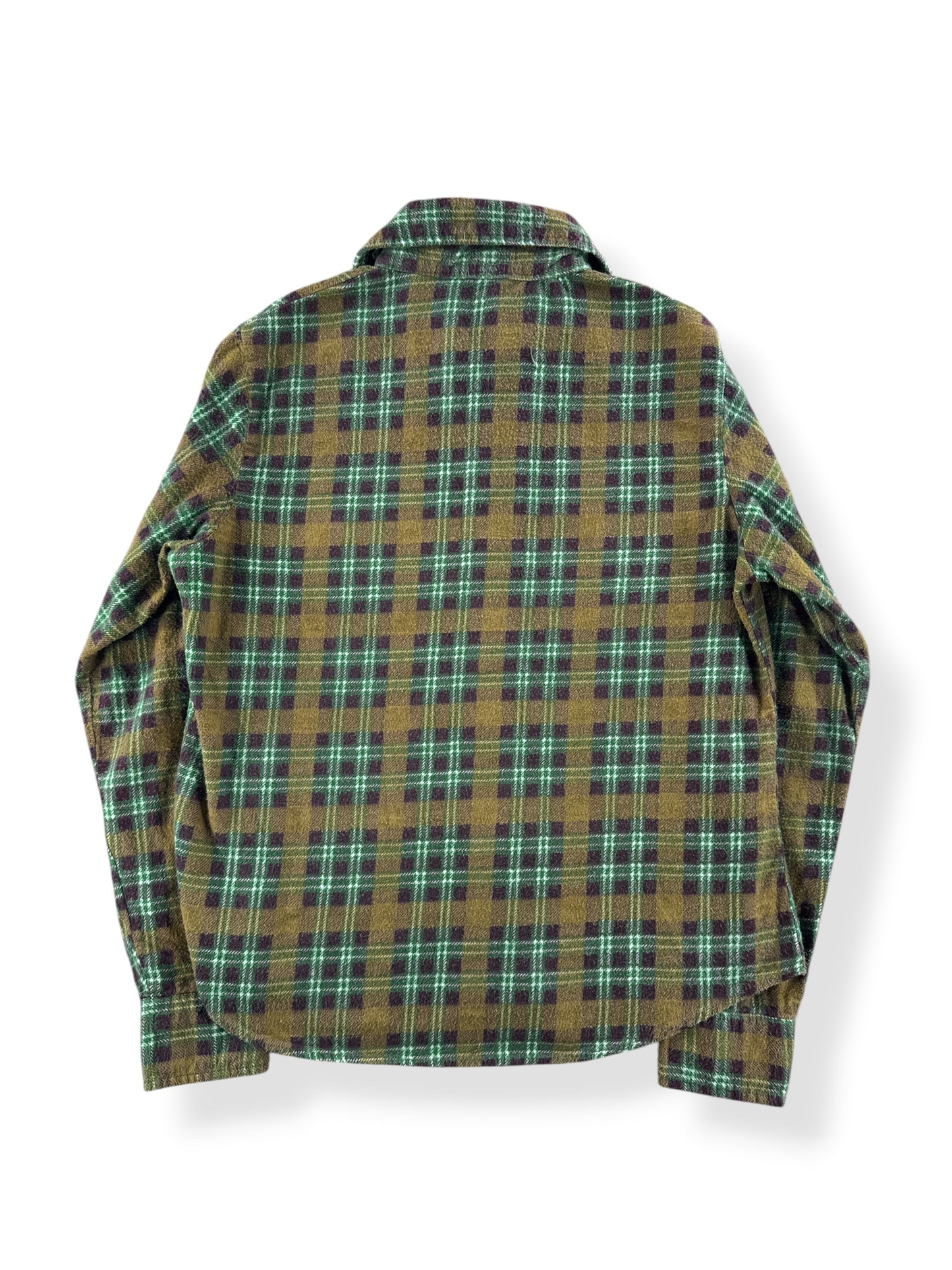 Back of Vintage 70’s Women’s Printed Cotton Flannel SZ S