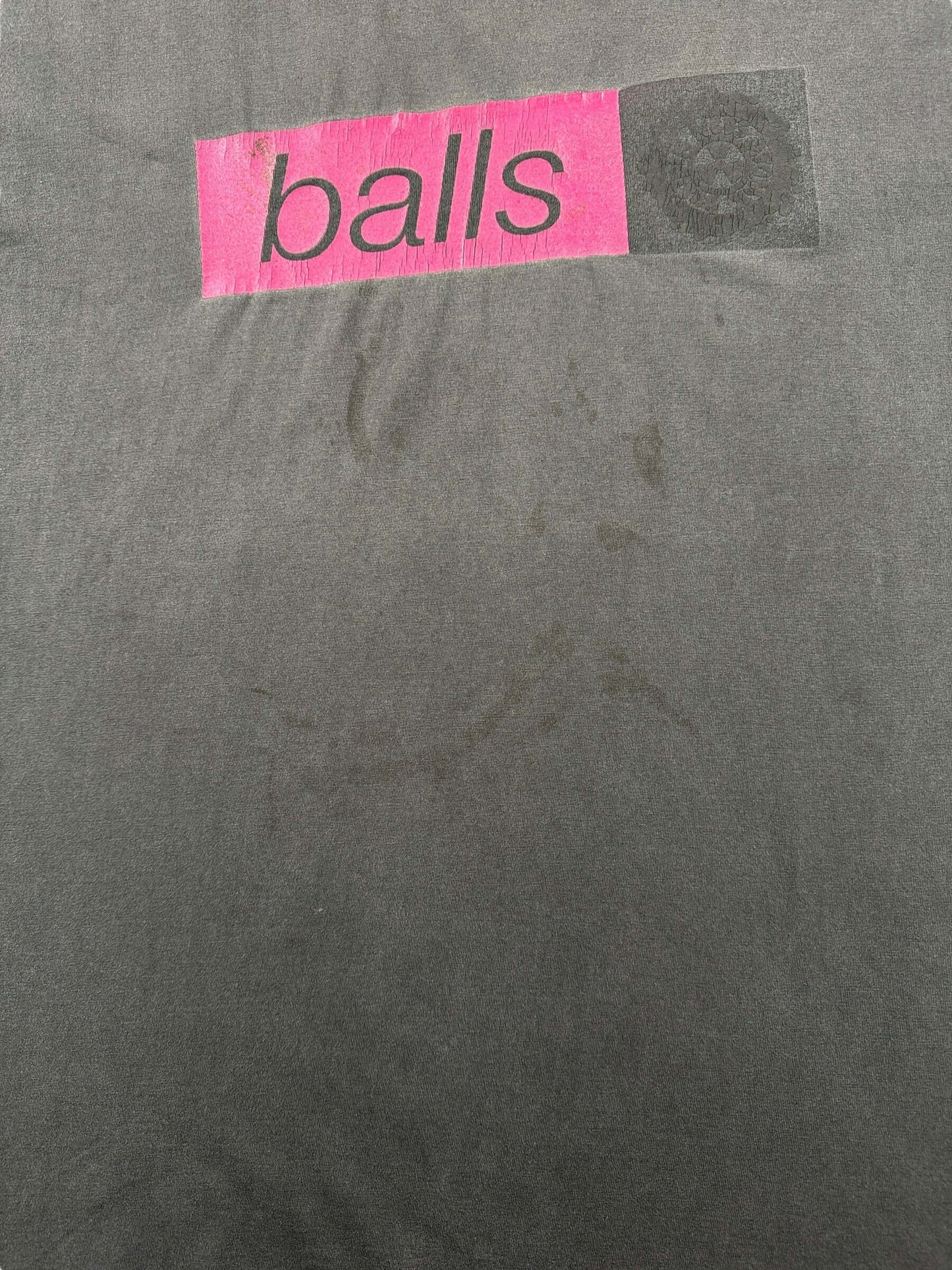 Stains on Vintage Neds Atomic Dustbin Balls Tee SZ L