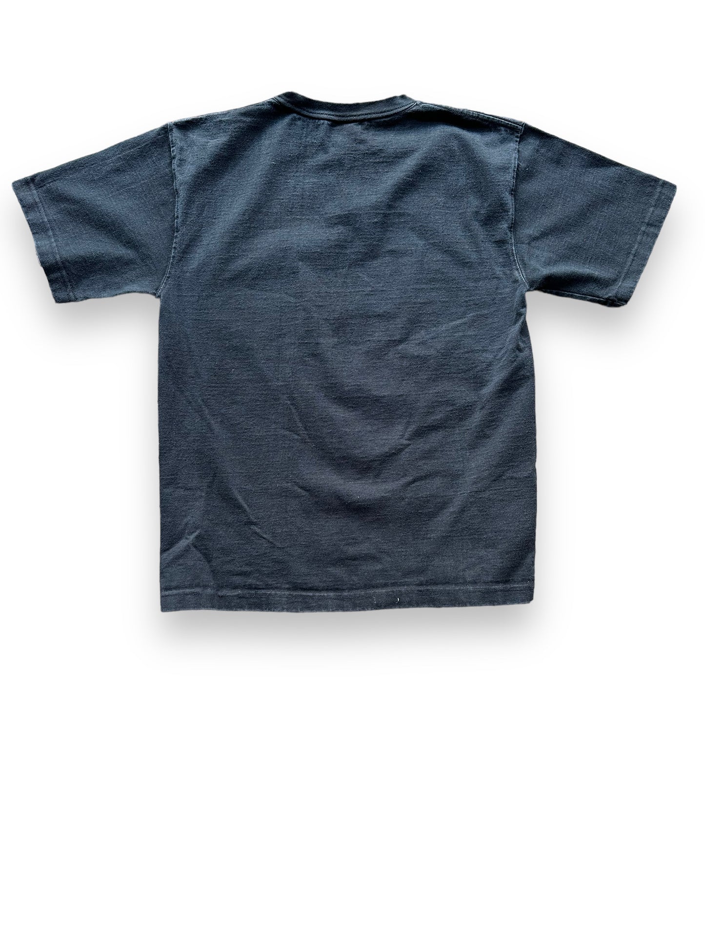 Rear View of Black Filson Loopwheel Heavyweight Cotton Pocket Tee SZ M | Barn Owl Vintage Goods | Vintage Filson Workwear Seattle