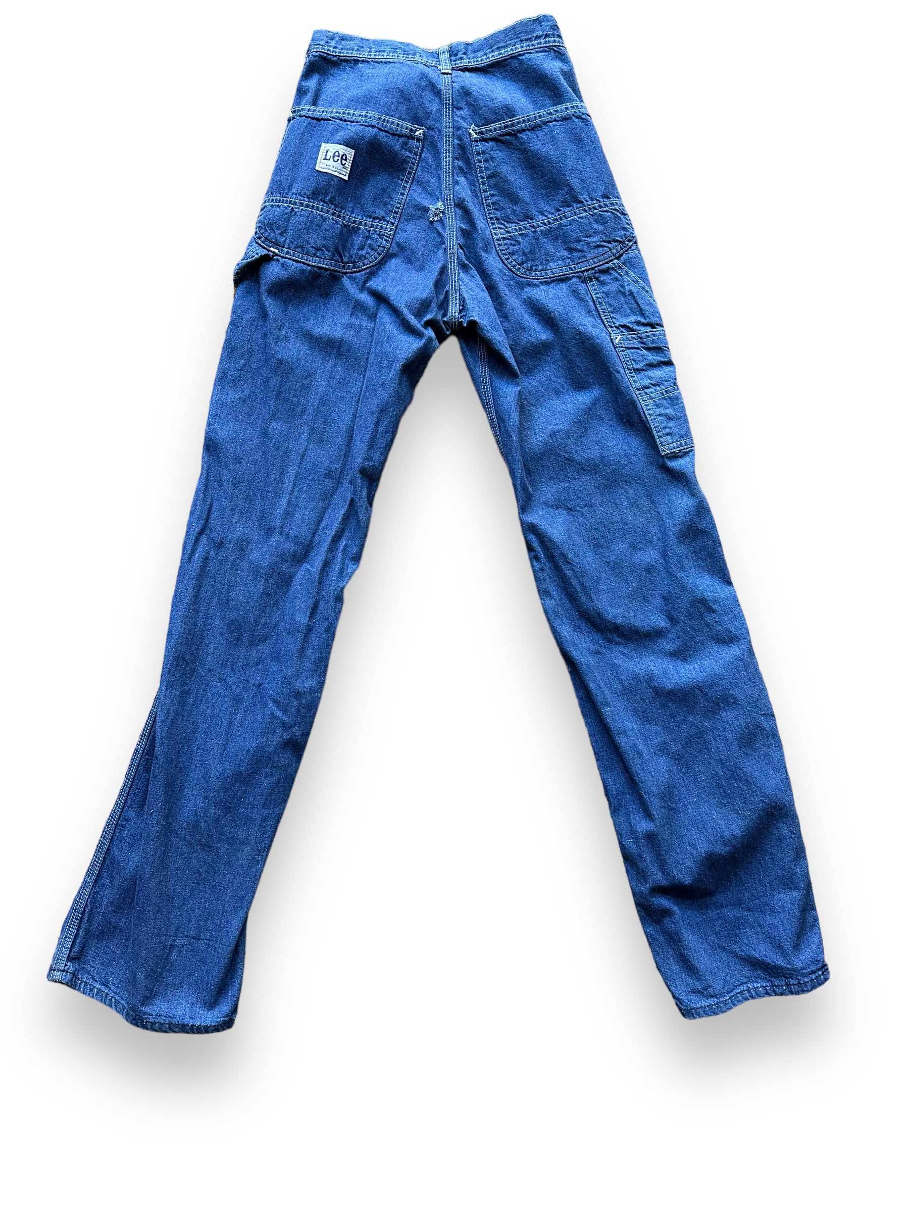 Rear View of Vintage Lee Carpenter Jeans W27 | Vintage Denim Workwear Seattle | Barn Owl Vintage Clothing