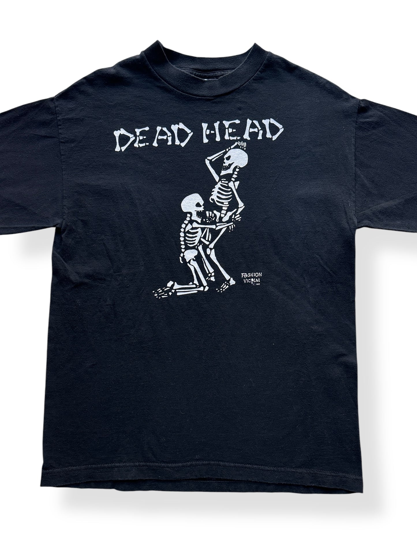 Front Close Up of Vintage Fashion Victim Sturgis Dead Head Tee SZ M