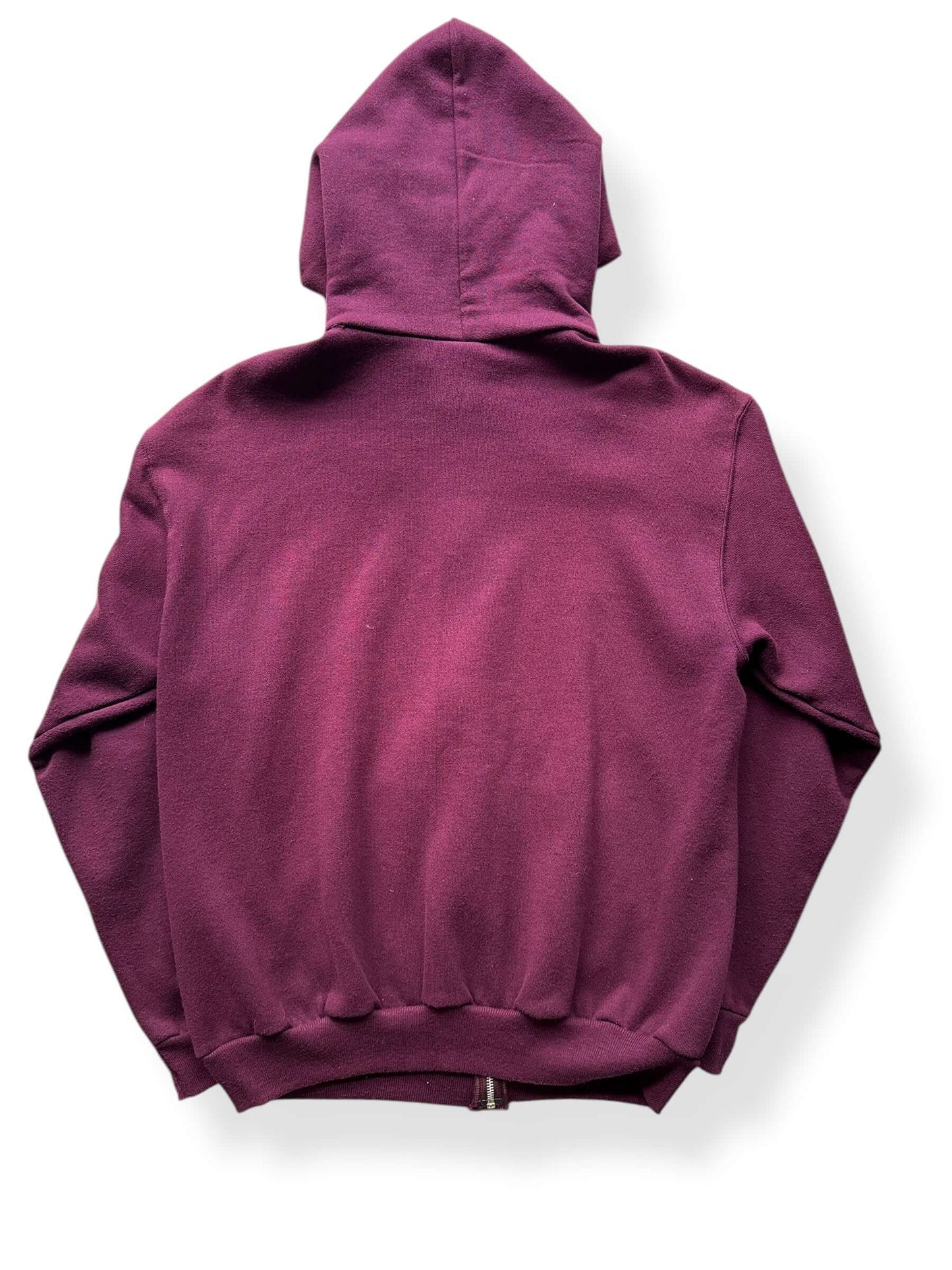 Back of Vintage Hanes 50/50 Burgundy Hoodie SZ L
