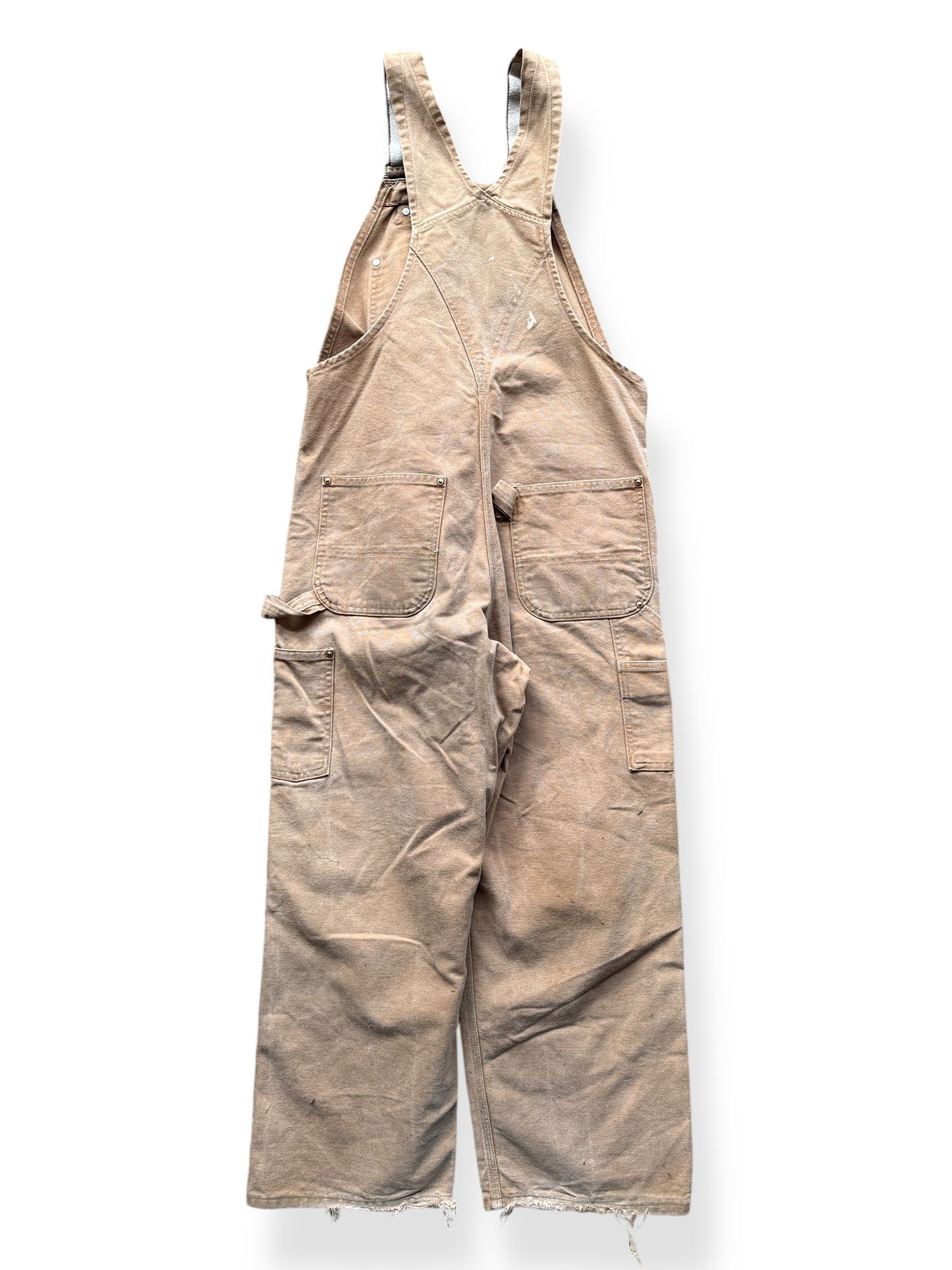 Back of Vintage Carhartt Bib Overalls W36