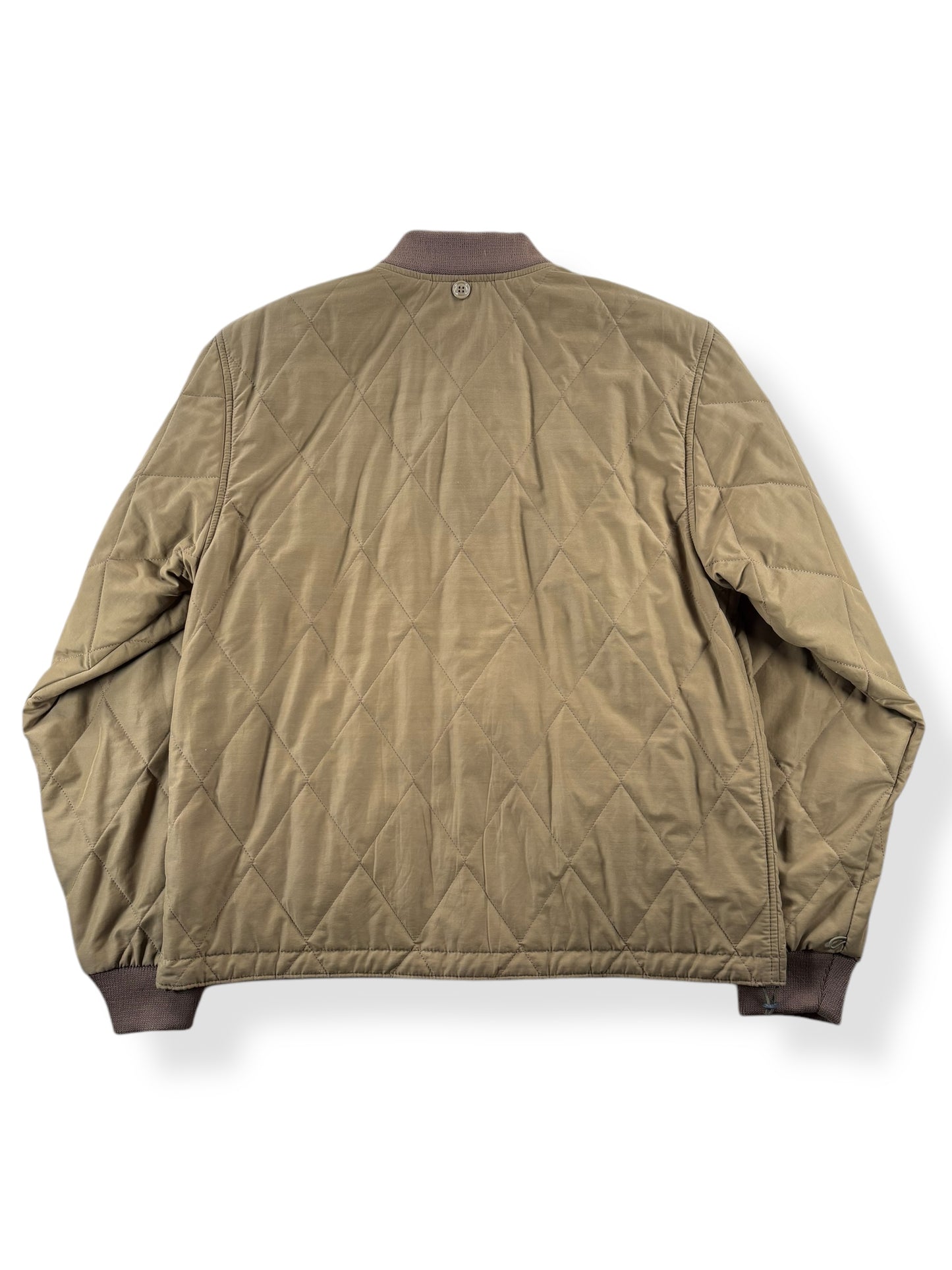 Back of Modern Filson Quilted Pack Bomber SZ M