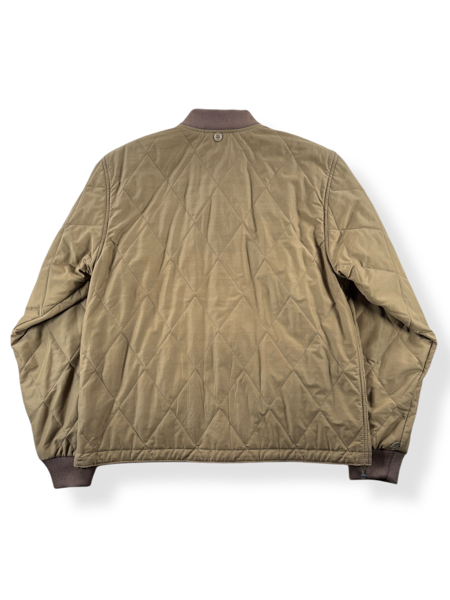 Back of Modern Filson Quilted Pack Bomber SZ M