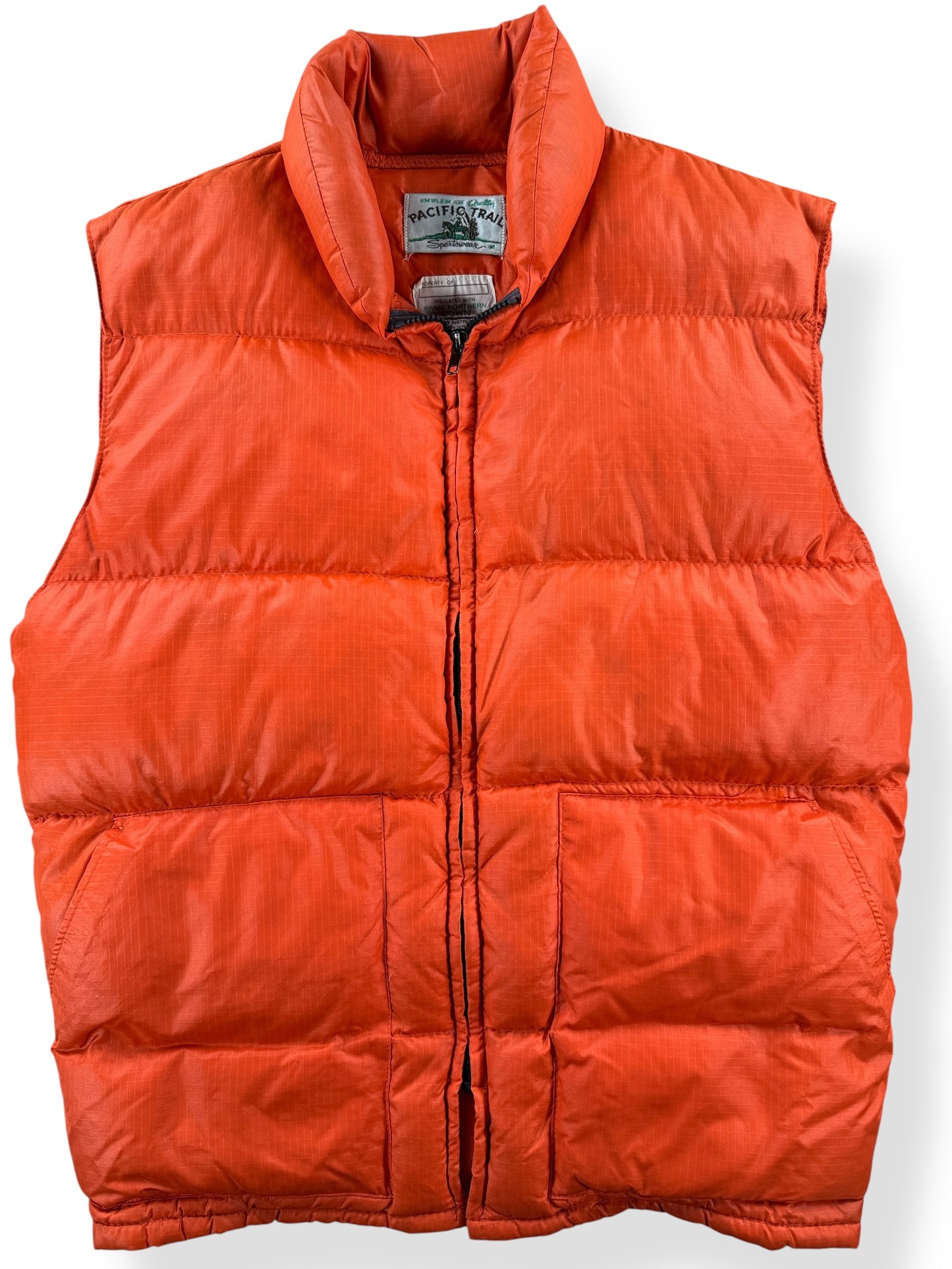 Front Close Up of Vintage Pacific Trail Down Vest SZ M