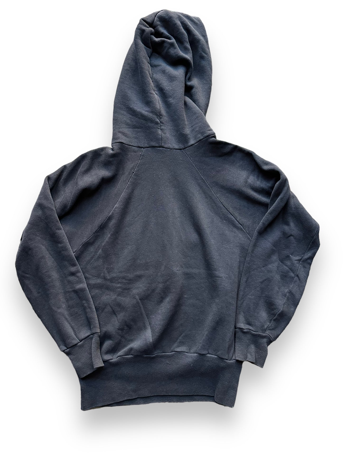 Rear View of Vintage Black Pennleigh Hooded Sweatshirt SZ M | Vintage Hooded Sweatshirt Seattle | Barn Owl Vintage Clothing