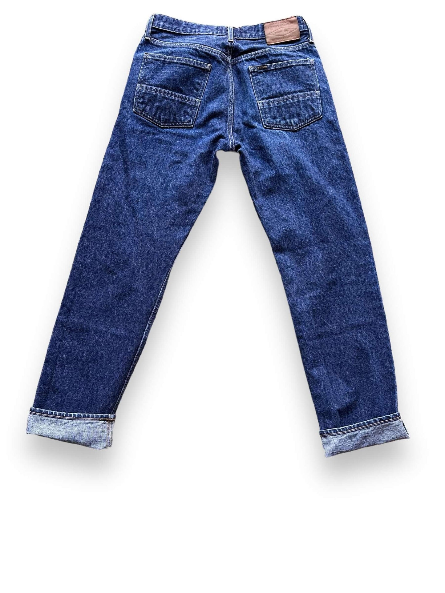 Rear View of Filson Selvedge Dungarees W31 | Filson Jeans | Filson Denim Workwear Seattle