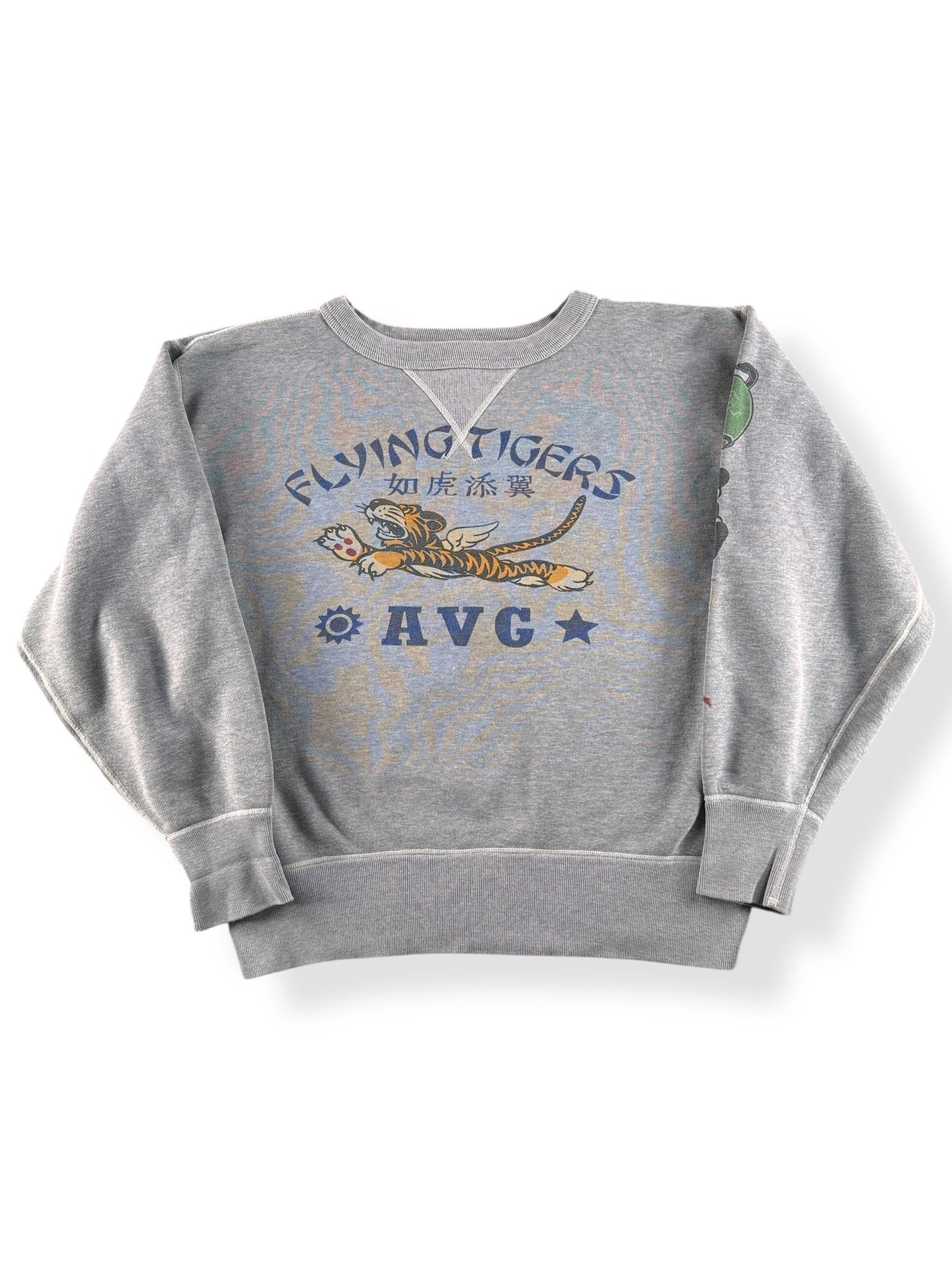 Front of Modern Buzz Rickson Flying Tigers Single V Sweatshirt SZ M