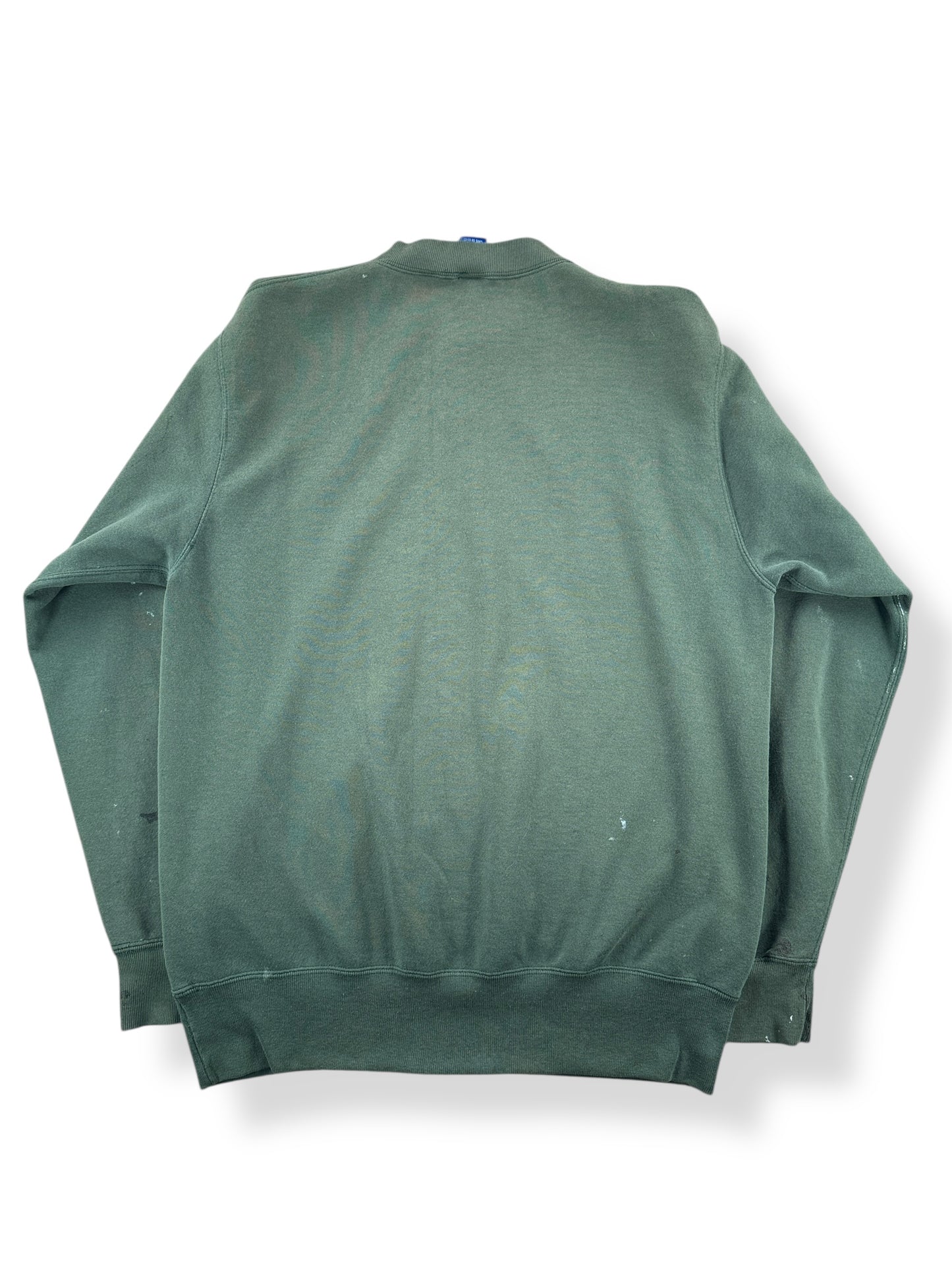 Back of Vintage Made in USA Champion Paint Splattered Crewneck SZ L