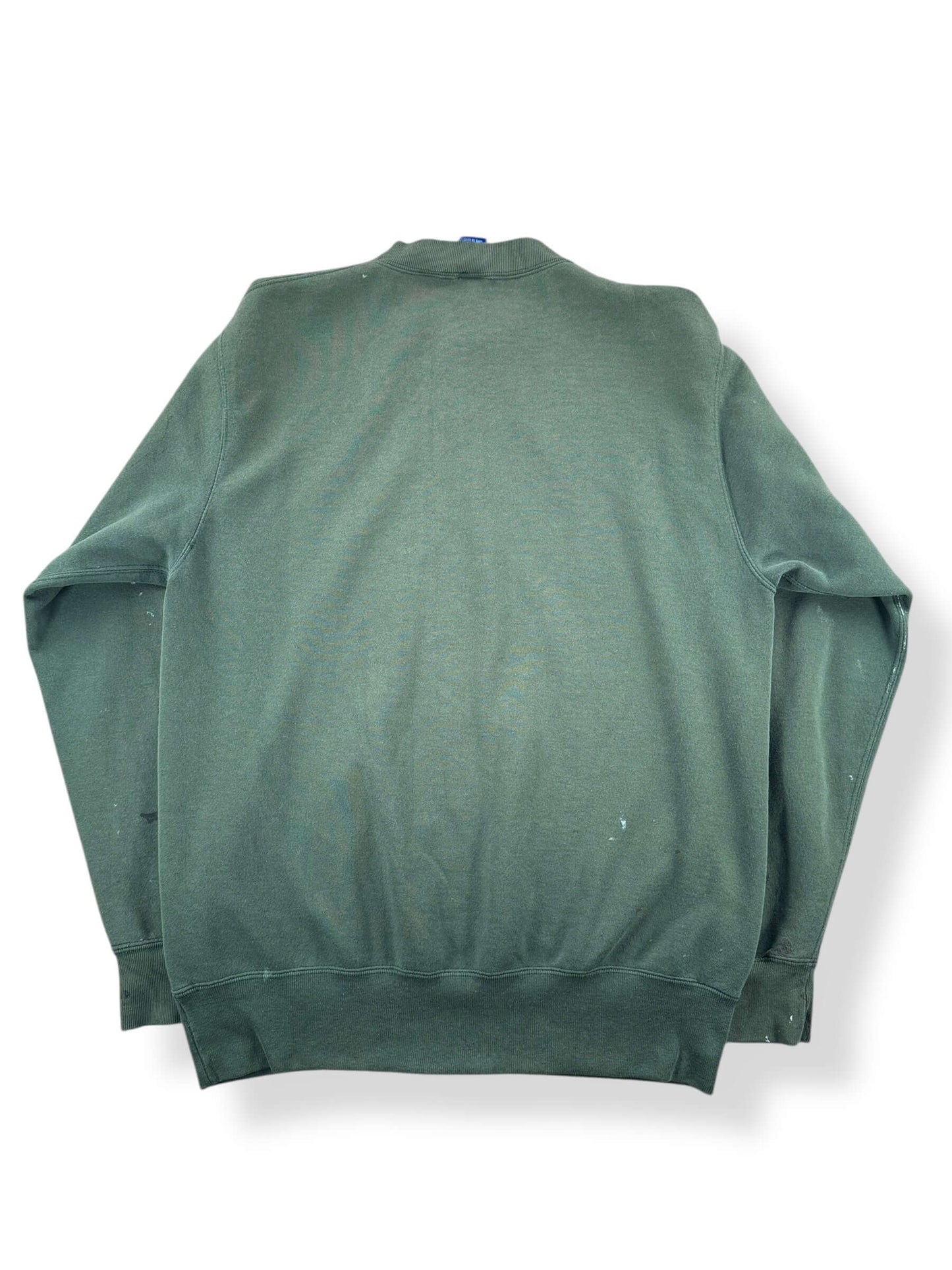 Back of Vintage Made in USA Champion Paint Splattered Crewneck SZ L