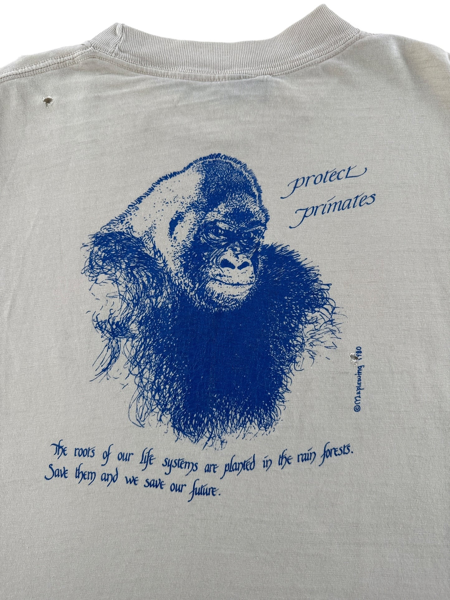 Back Graphic of Vintage Share the Earth LS Tee SZ M