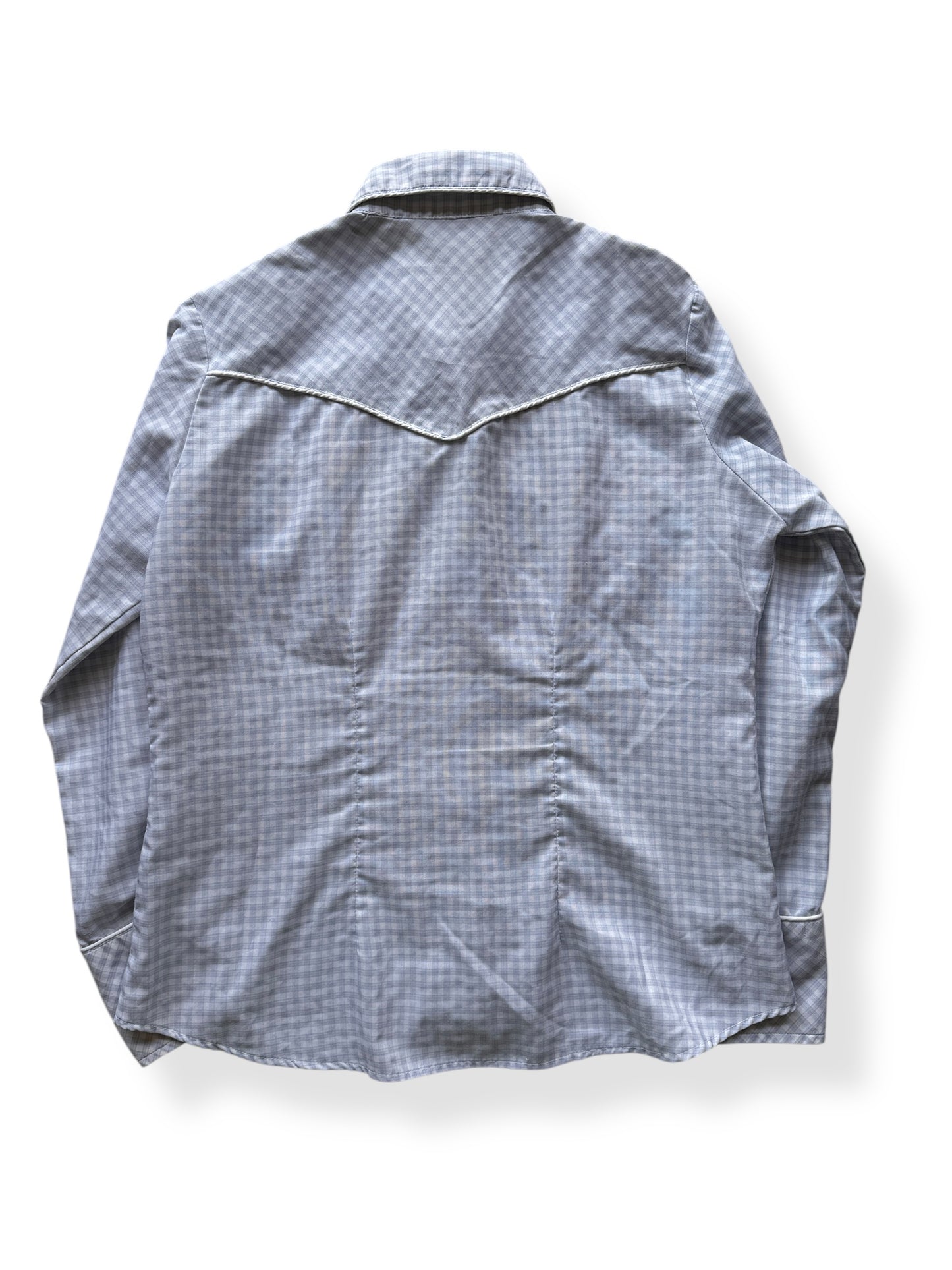 Back of Vintage Ladies Western Pearl Snap SZ M