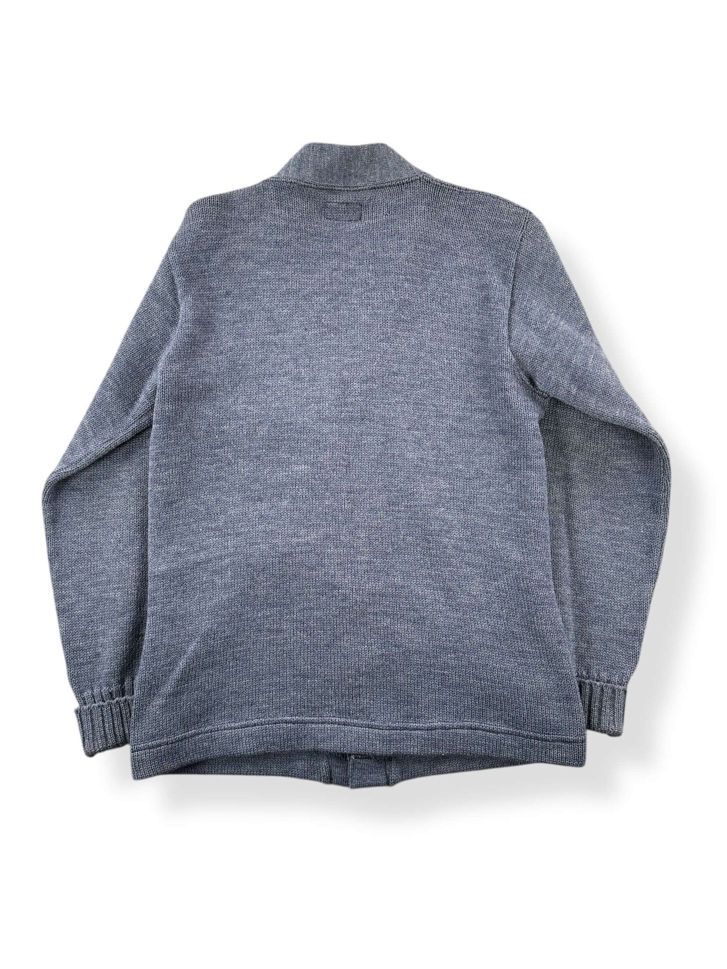 Back of Vintage Sandknit Letterman 40s/50s Era Cardigan SZ 36