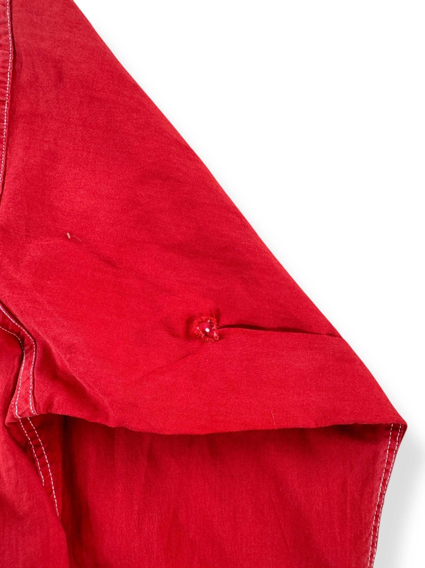 Repair on Vintage New York Towner Red Button Up Shirt SZ M