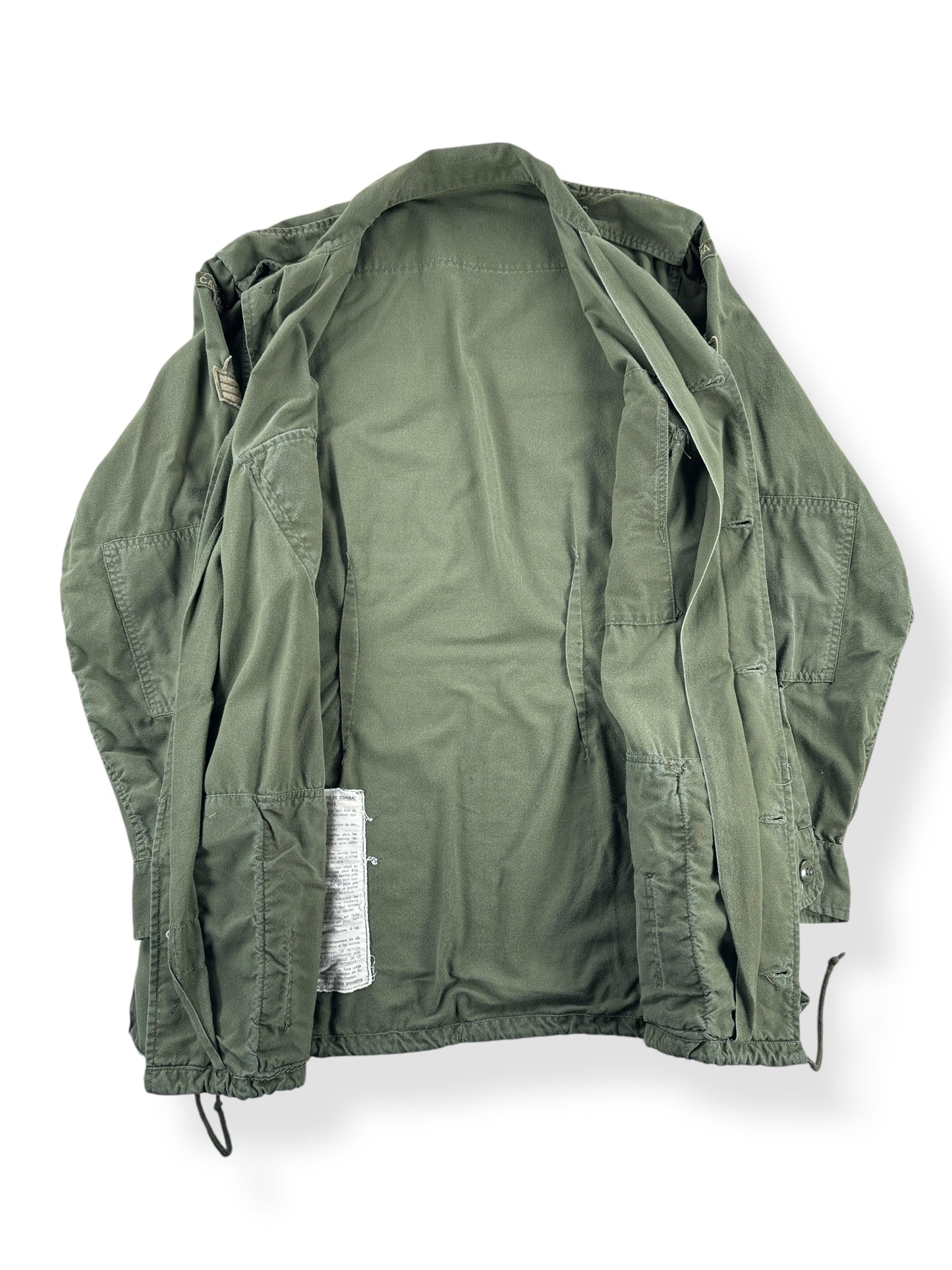 Inside of Vintage Canadian Military Smock SZ L