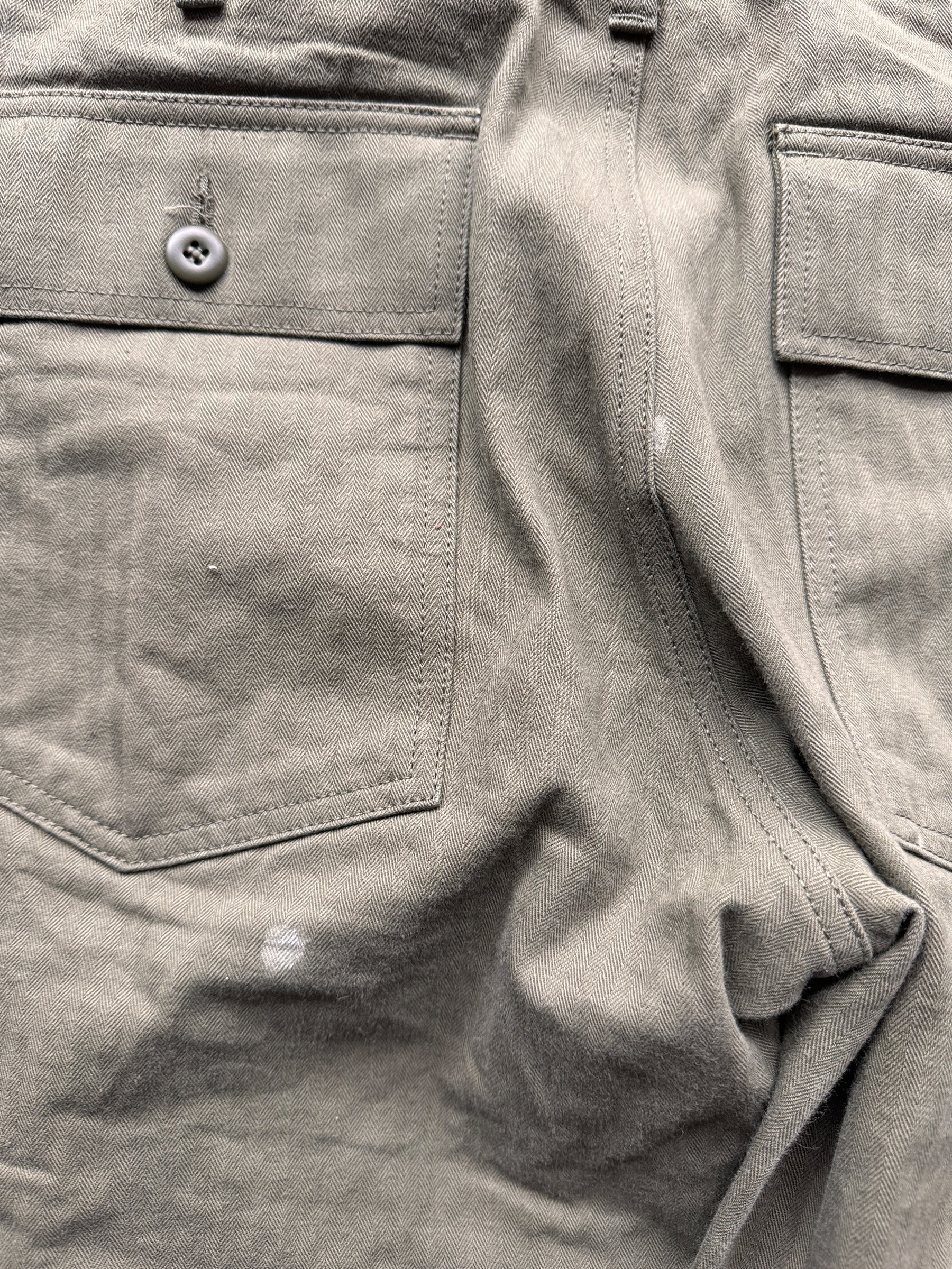 Stains on Modern Filson Olive HBT Trousers W28