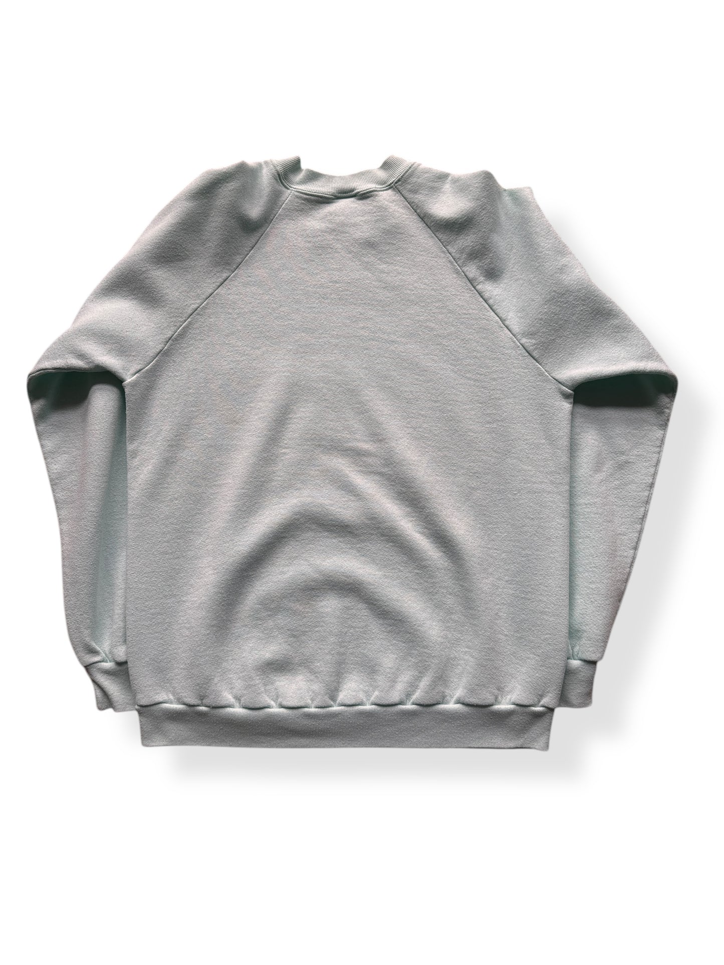 Back of Vintage Jerzees Mint Green Sweat SZ L