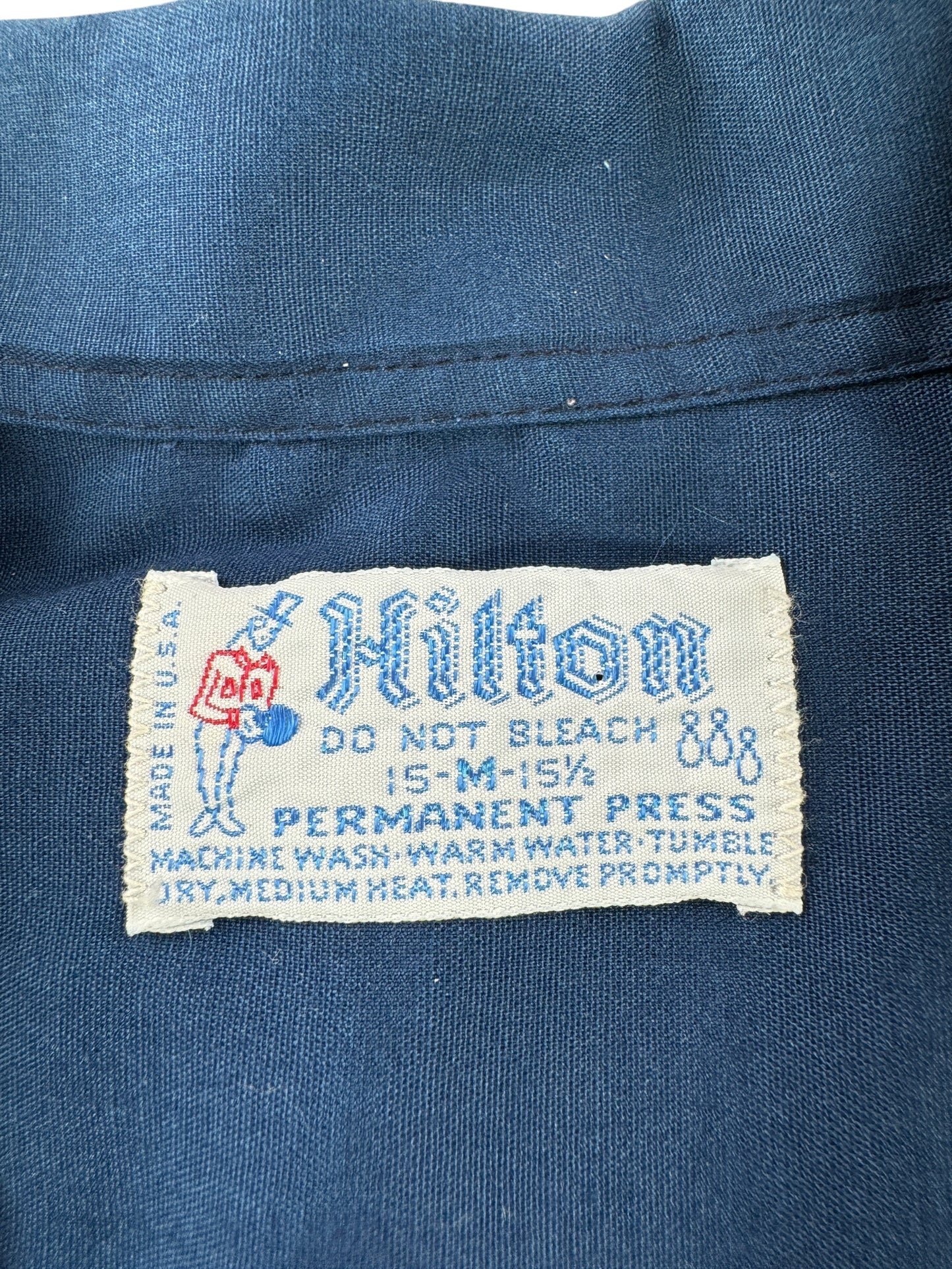 Tag on Vintage Curtis Vikings Bowling Shirt SZ M