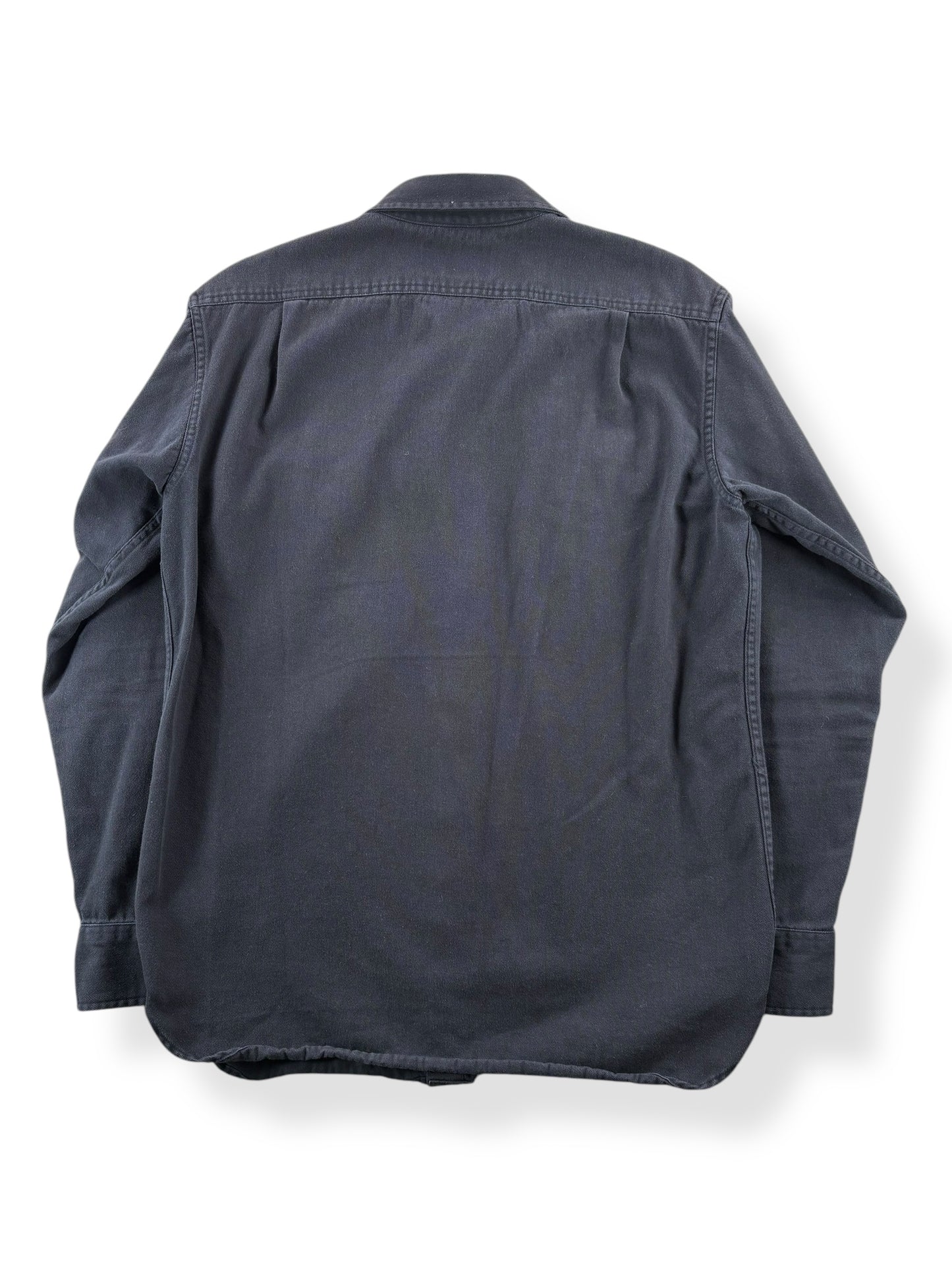 Back of Modern Filson Black Button Up SZ S