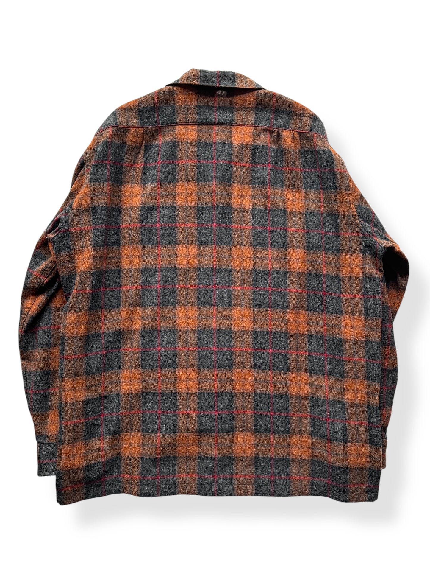 Back of Handmade Pendleton Woolens Shirt Jac SZ XXL AS IS