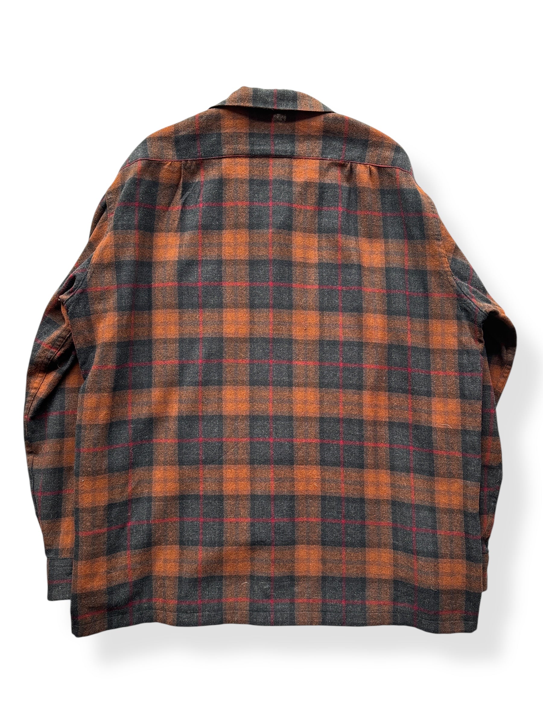 Back of Handmade Pendleton Woolens Shirt Jac SZ XXL AS IS