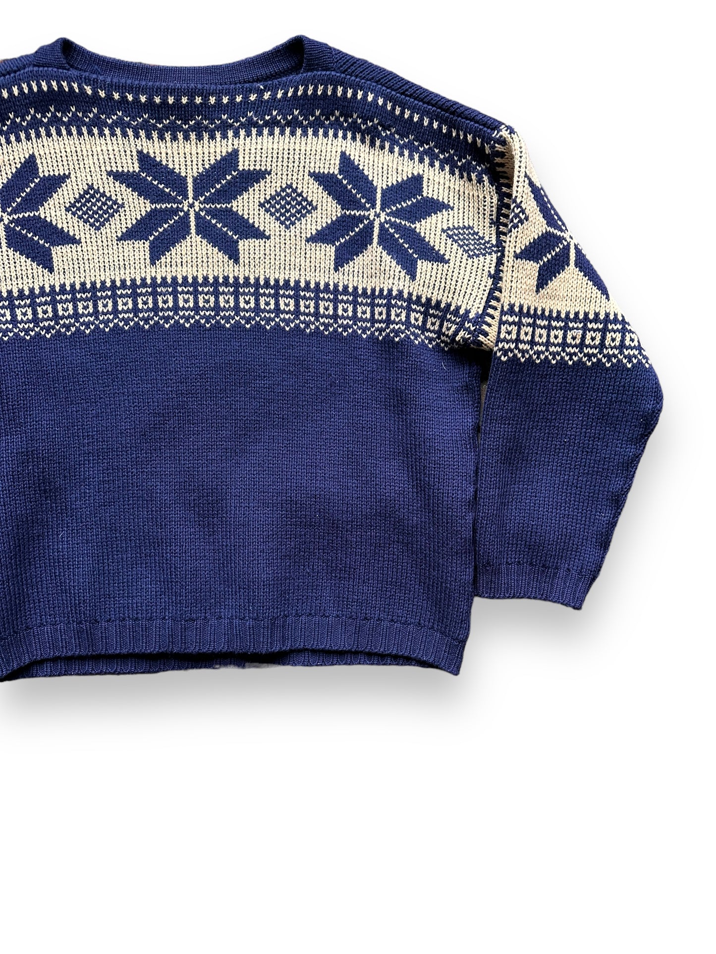 Front Left View of Vintage Sporthaus Schuster Ski Sweater | Barn Owl Vintage Seattle | Vintage Ski Sweater Seattle