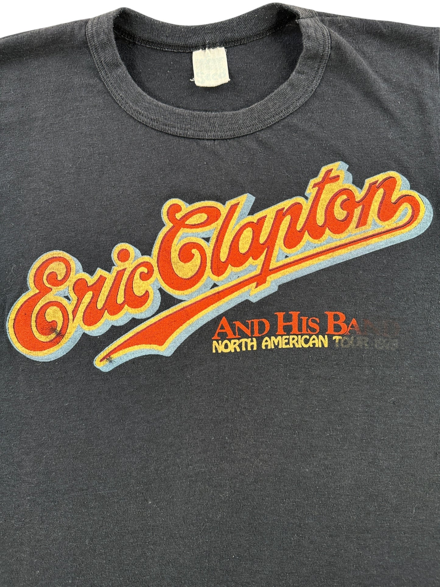 Front Graphic of Vintage '79 Eric Clapton Tee SZ S