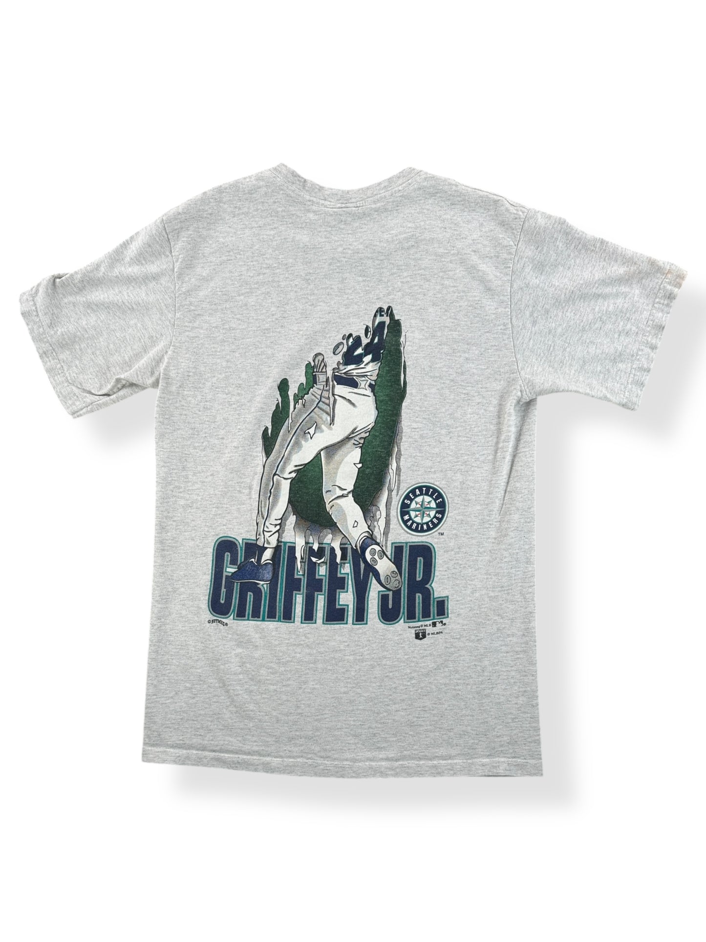 Back of Vintage Nutmeg Ken Griffey Jr 2-Sided Tee SZ M