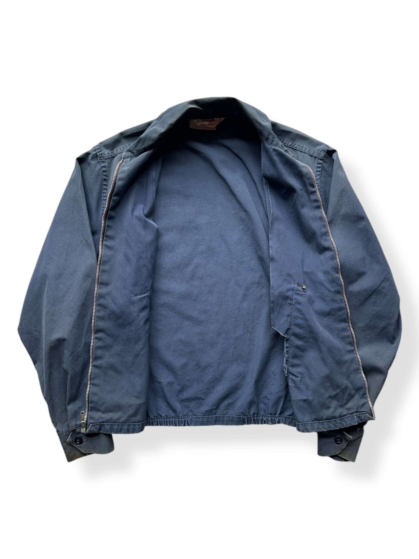 Inside of Vintage Dan River 68 Trojans Jacket SZ S AS IS