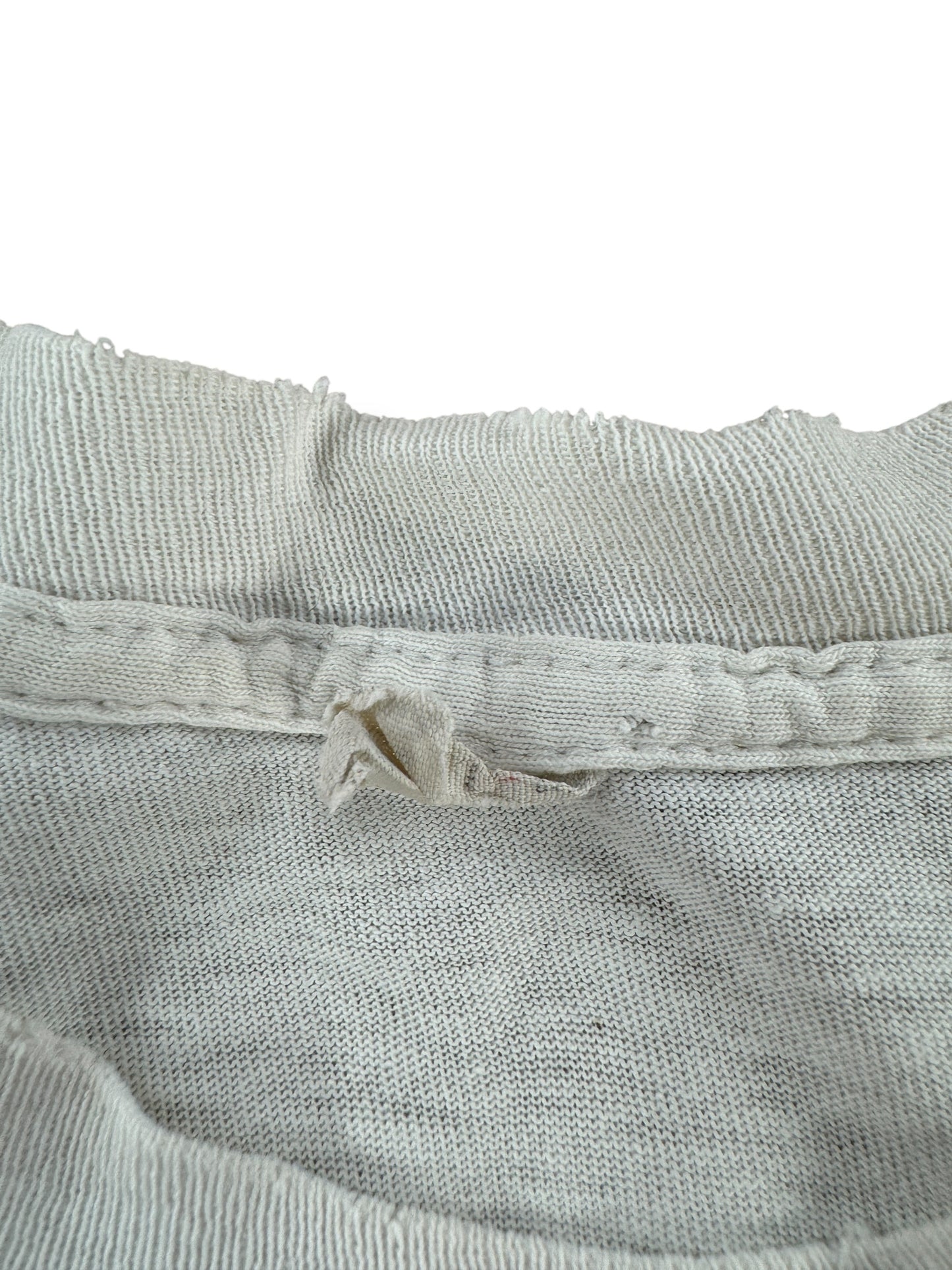 Tag on Vintage White Blank Tee SZ M AS IS