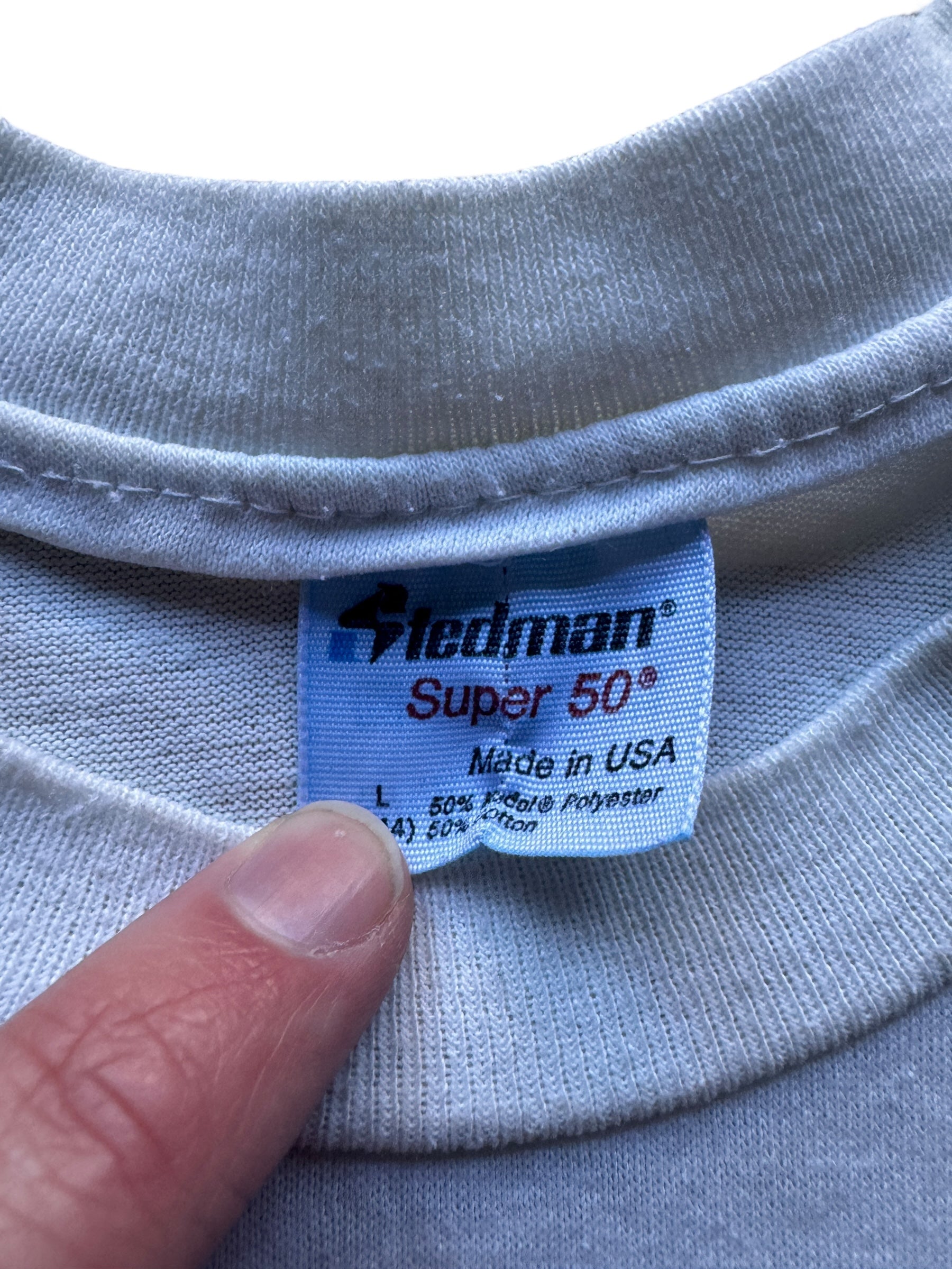 Tag on Leslie's Last Rod Run Tee SZ M